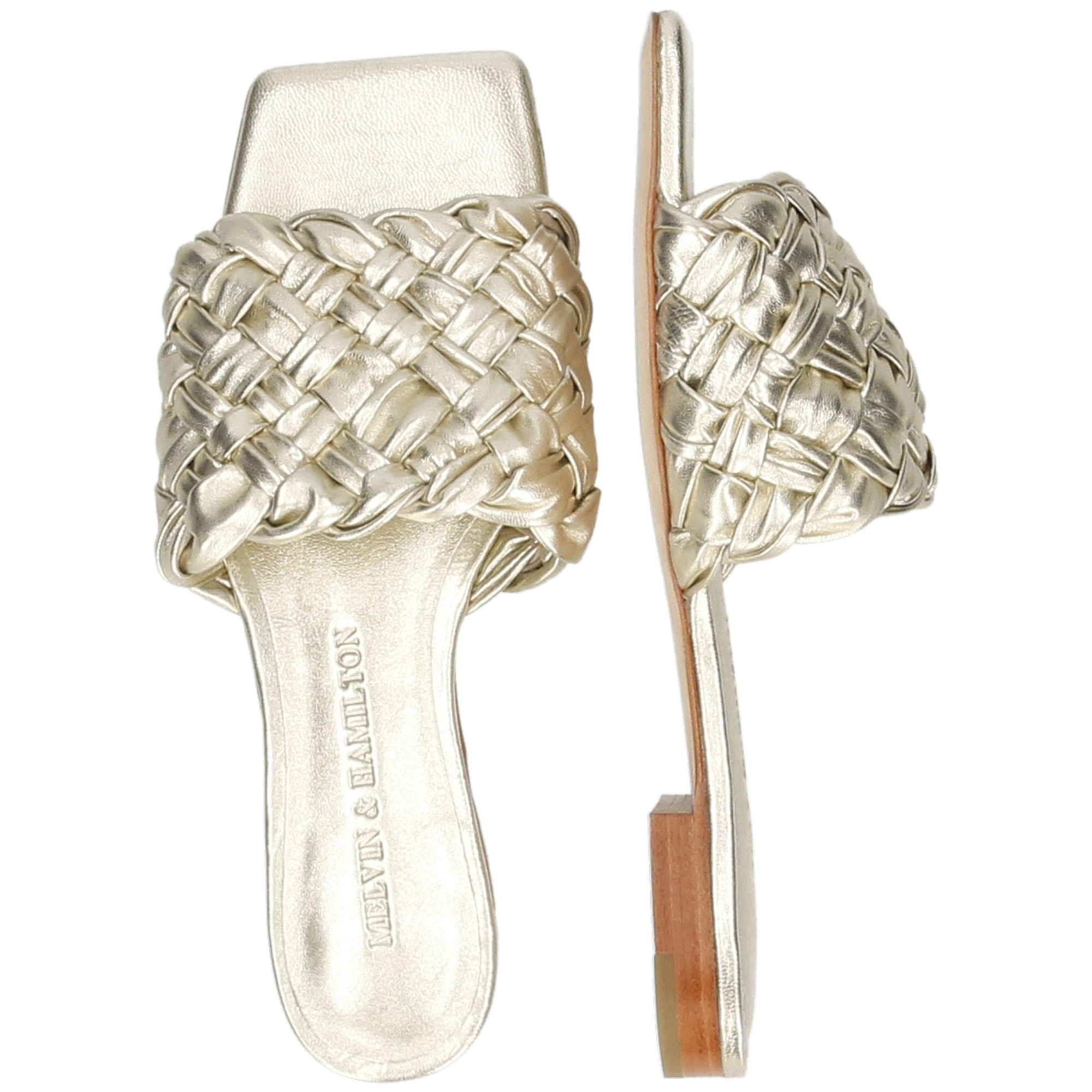 Melvin & Hamilton Femme Eglantine 1 - Mules Cuir Élégantes Cheville