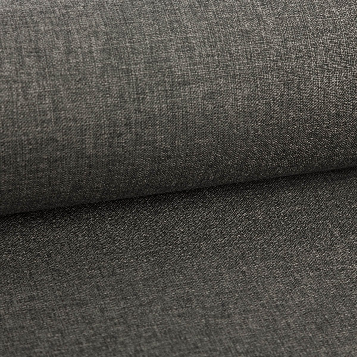 Stoff Polsterstoff Outdoor Olefina Fleckschutz uni Struktur grau-braun 1,45m