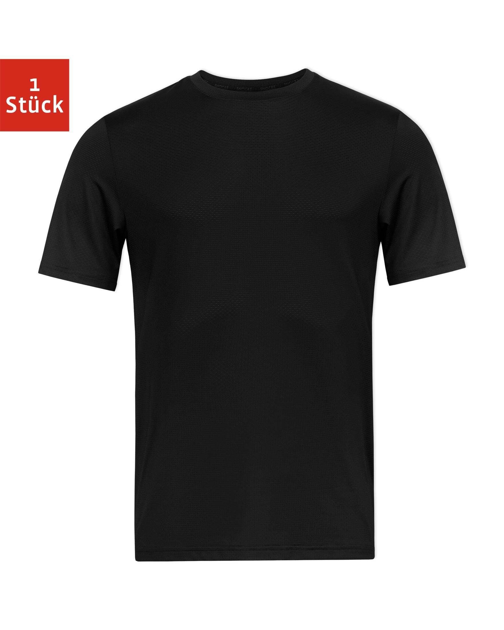 SNOCKS Trainingsshirt Sportshirt Herren Fitnessshirt (1-tlg) aus atmungsaktivem und schnell trocknendem Mesh