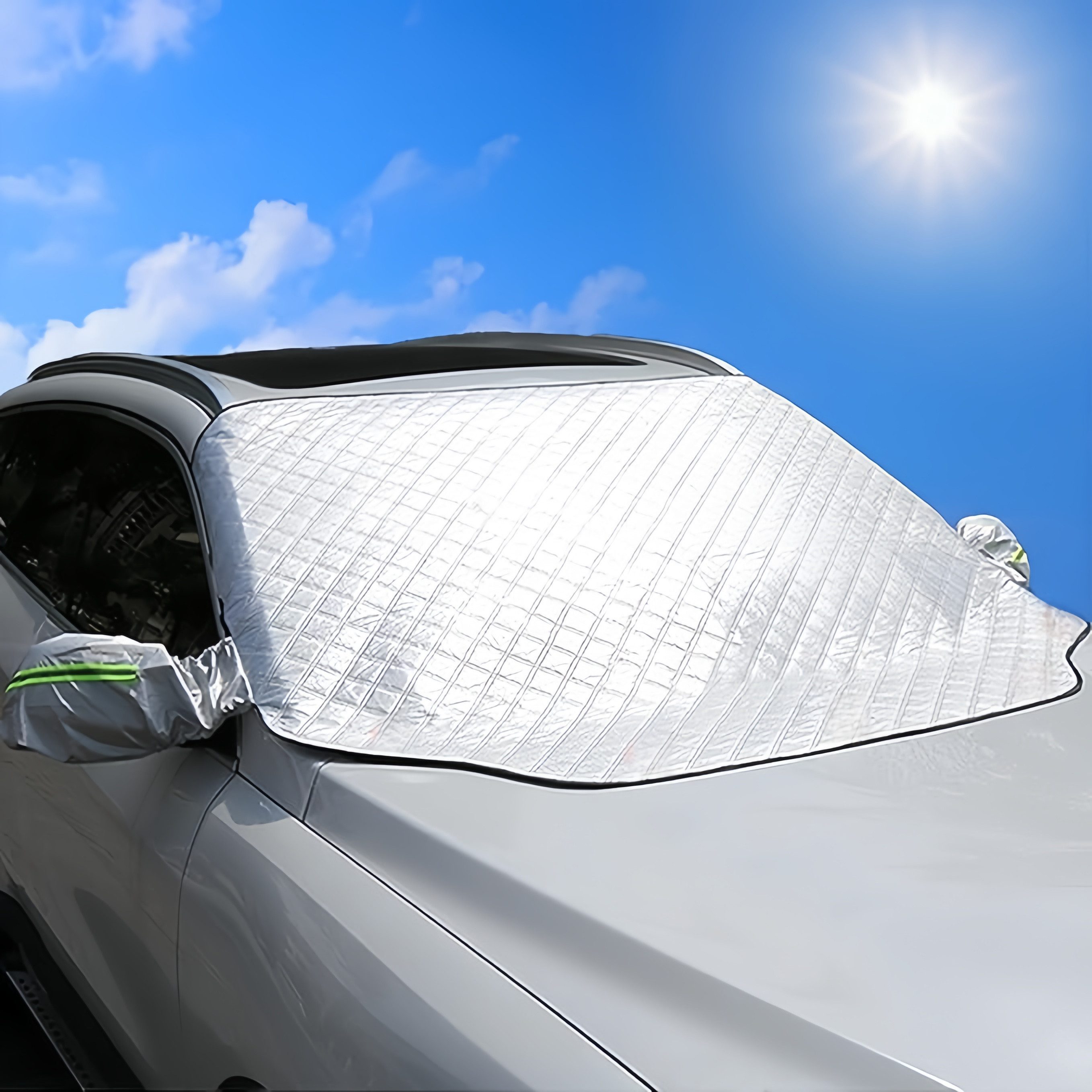FOUORTUNATE-BEE Autoplane Sonnenschutz Windschutzscheibenabdeckung für den Sommer (1-St), Autoscheibenabdeckung gegen UV-Strahlung, Hitze und Staub