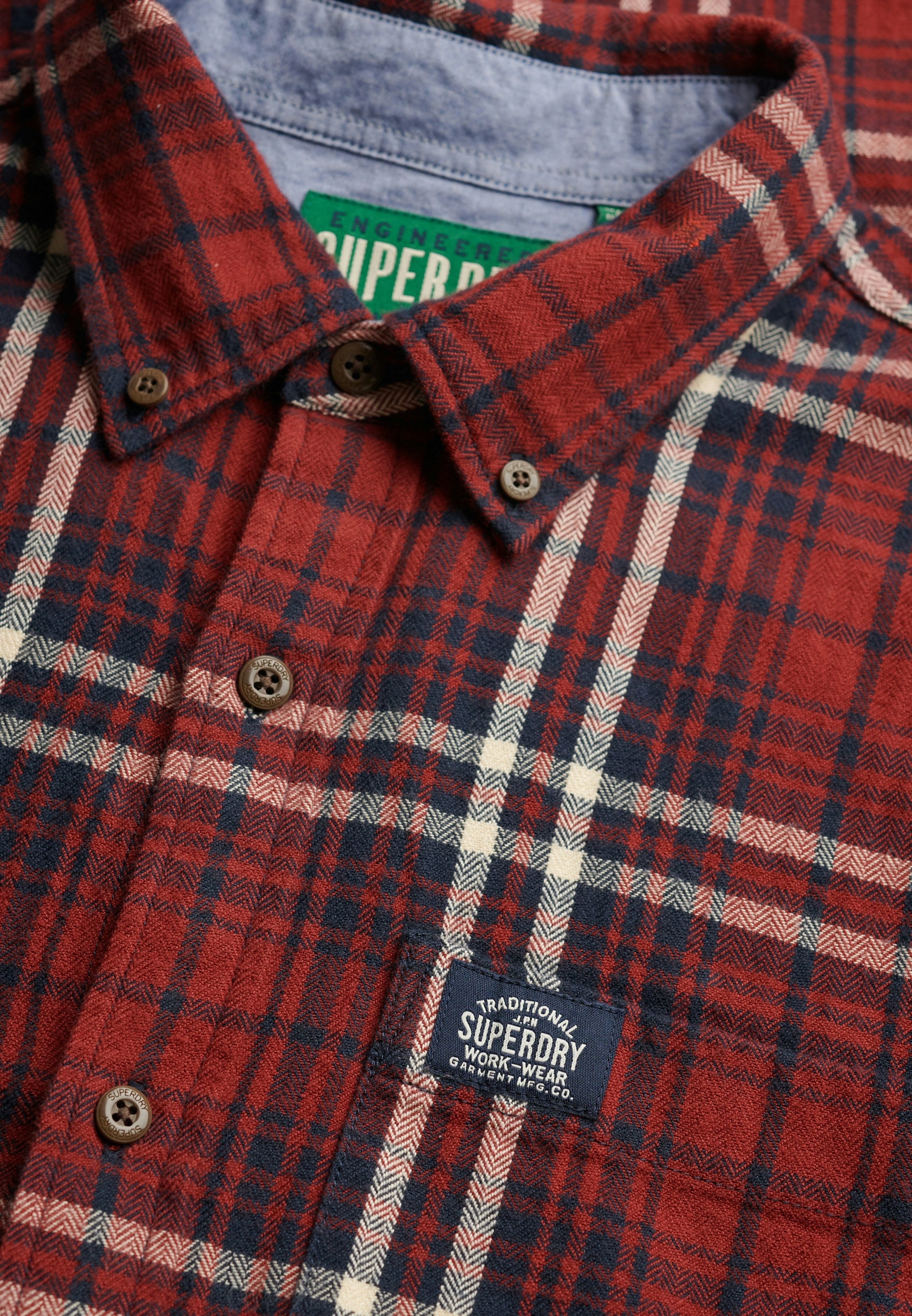 Superdry Langarmhemd L/S COTTON LUMBERJACK SHIRT Regular Fit, aus Baumwolle, mit Knopfleiste, karierte Optik – Bild 3 von 3