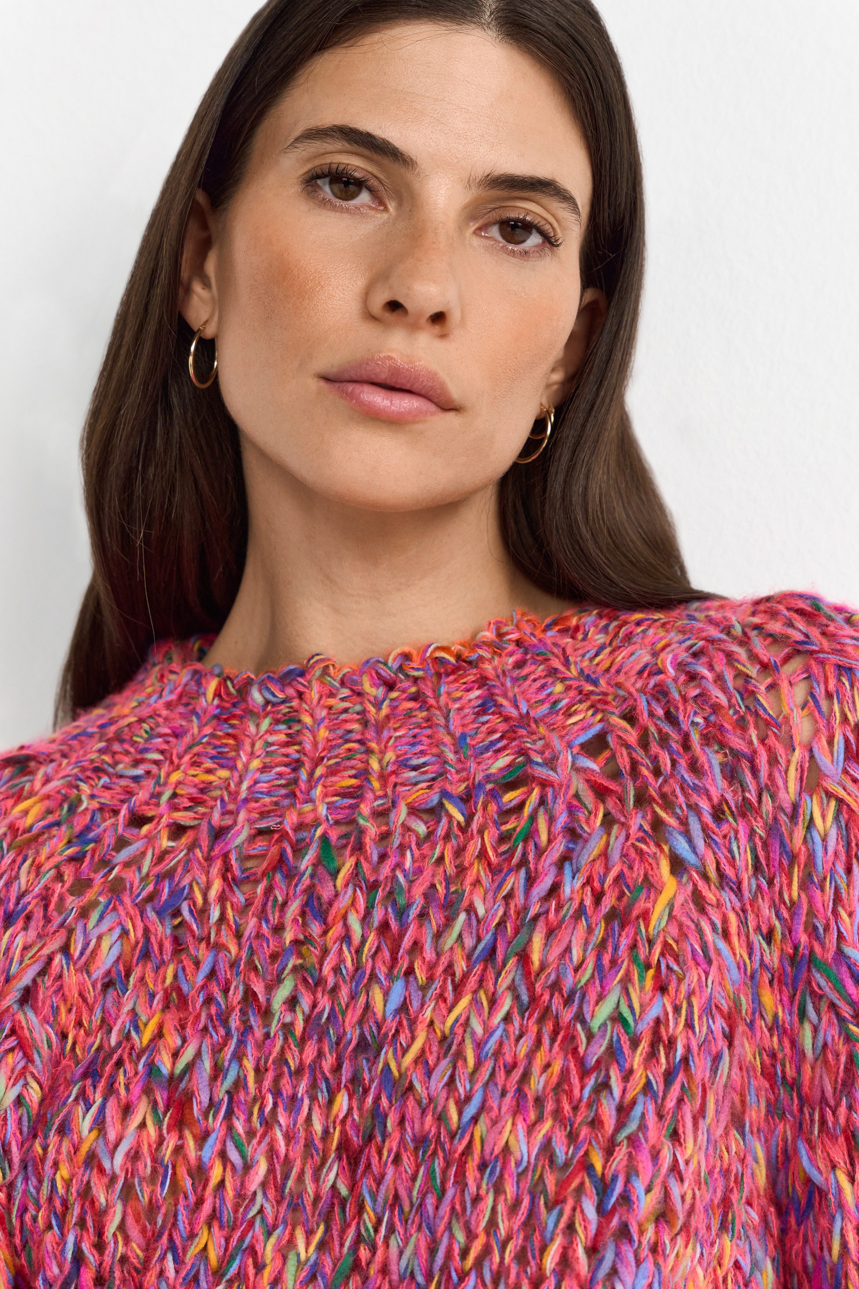 RICHROYAL Strickpullover Grobstrick, kastiger Schnitt, mehrfarbig günstig online kaufen