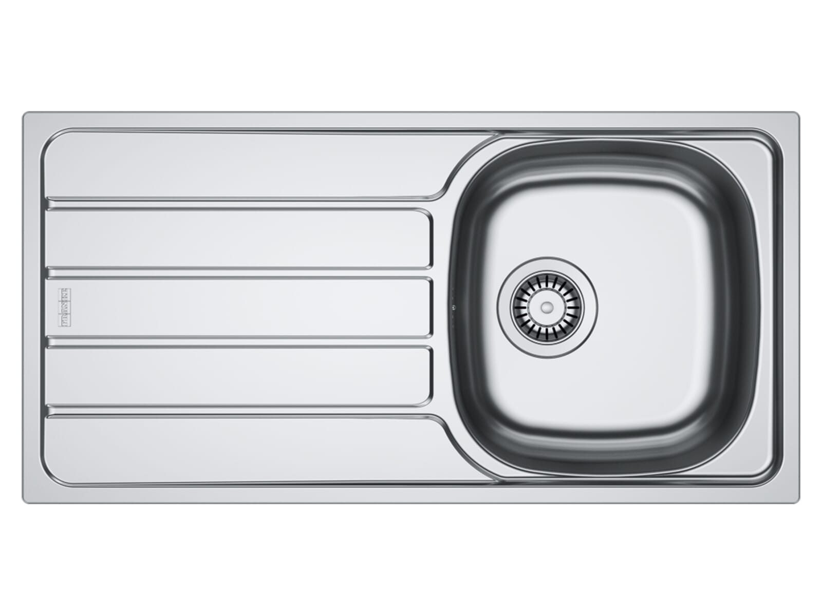 FRANKE Edelstahlspüle, rechteckig, 86/44 cm, (1 St)