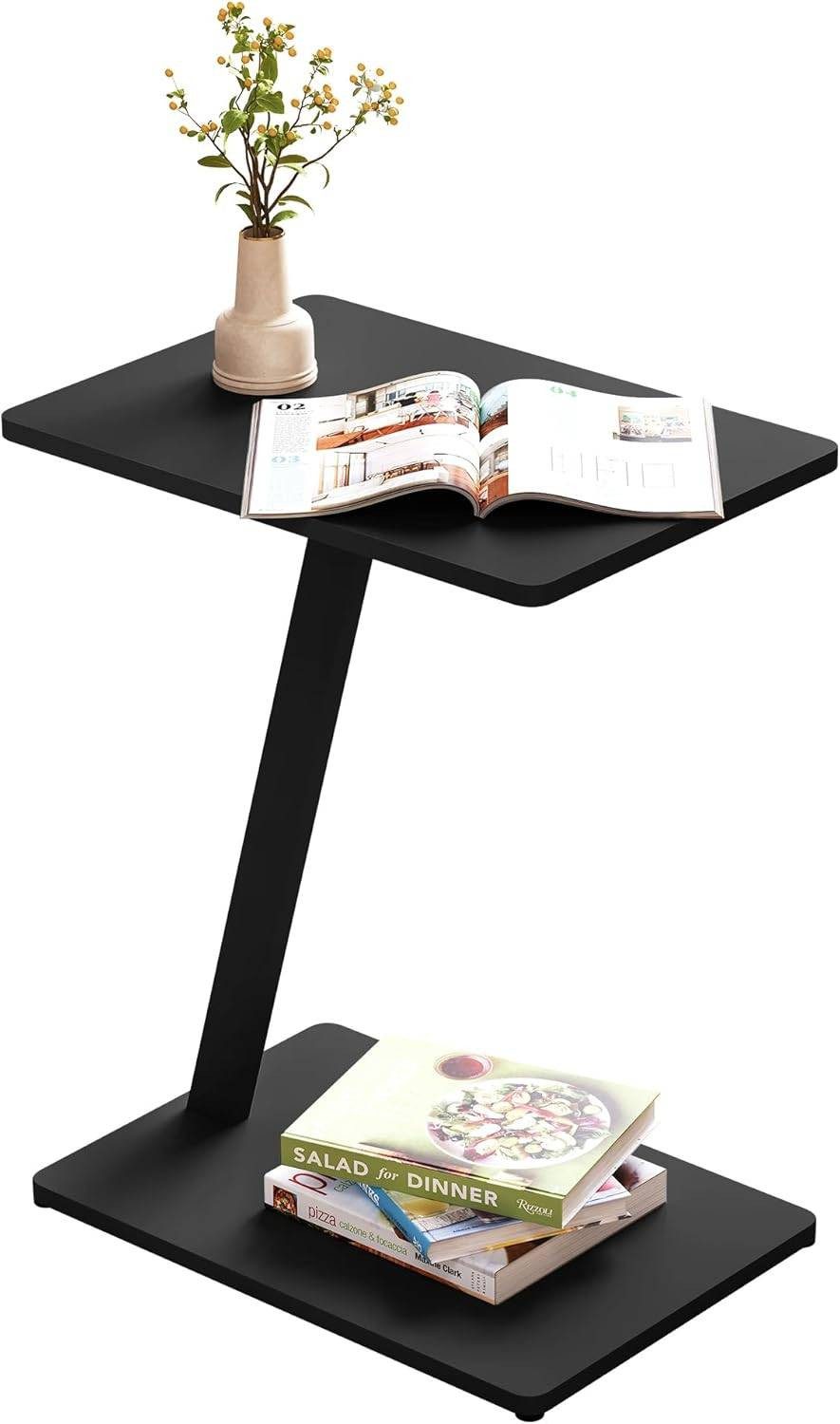 EUGAD Beistelltisch (1-St), C Form, Couchtisch mit Metallgestell, für Couch günstig online kaufen