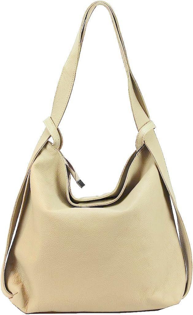 BZNA Cityrucksack Mia Backpacker Designer Ledertasche Schultertasche, Leder