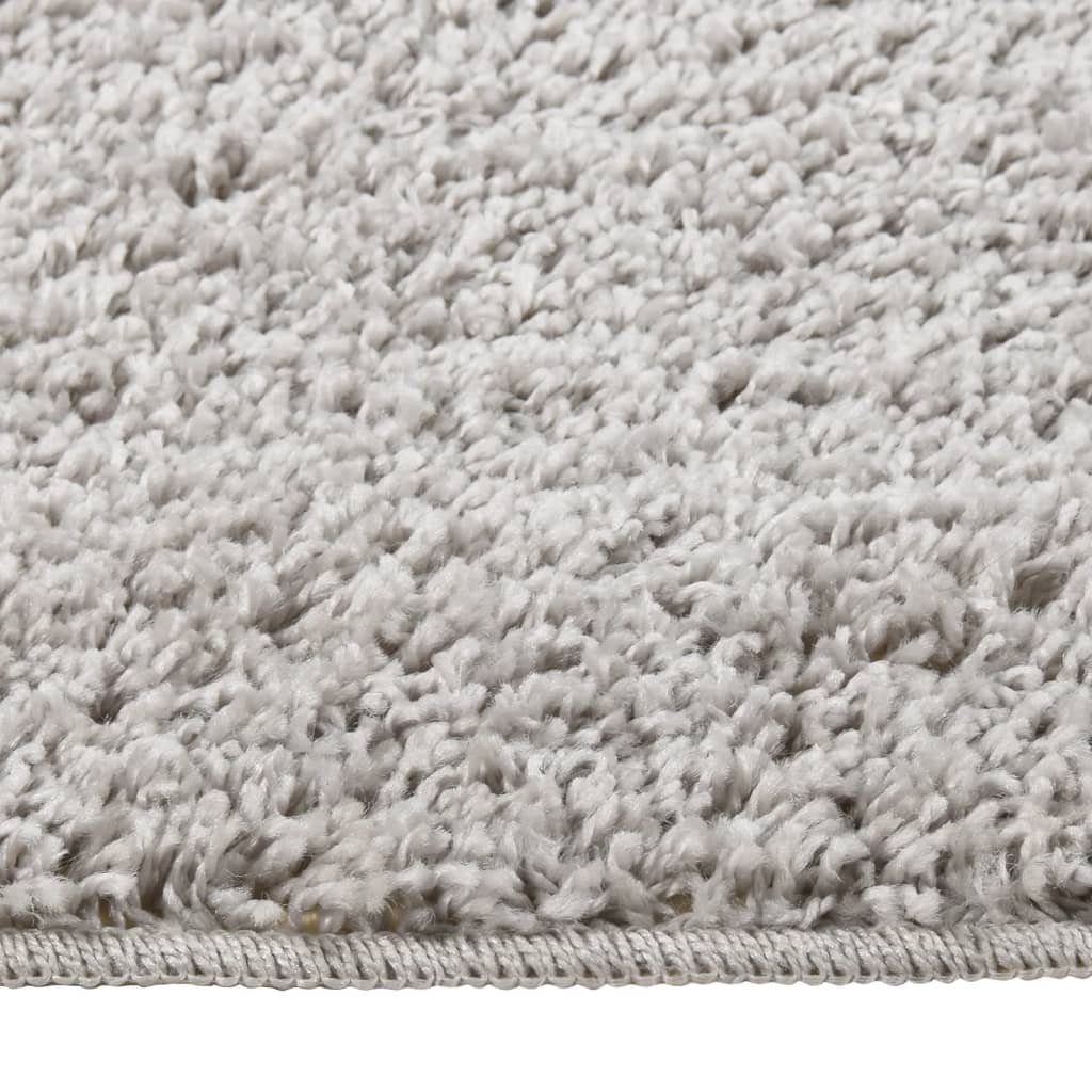 vidaXL Teppich Shaggy-Teppich Hellgrau 80x150 cm günstig online kaufen