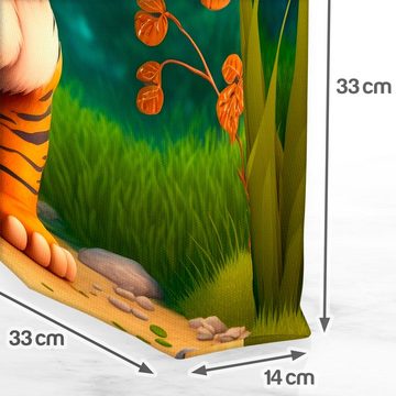 VOID Henkeltasche (1-tlg), Zeichentrick Tiger Baby Kind Dschungel Kind Safari tiger katze plüsch