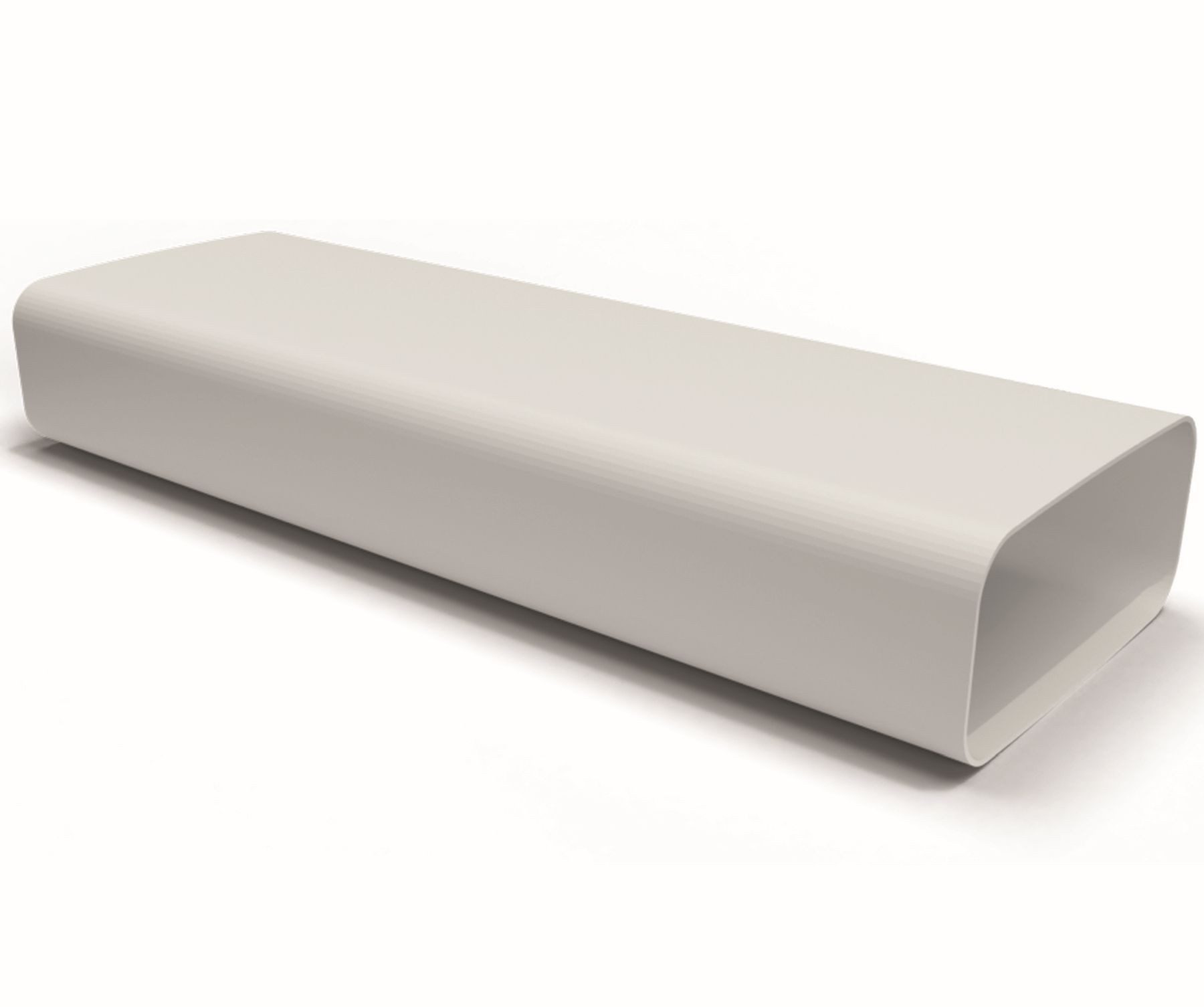 Wallair Montagezubehör Dunstabzugshaube Flachkanal 175x80mm Lüftungsrohr 100cm ohne Muffe Dunstabzug Küche (1 St)