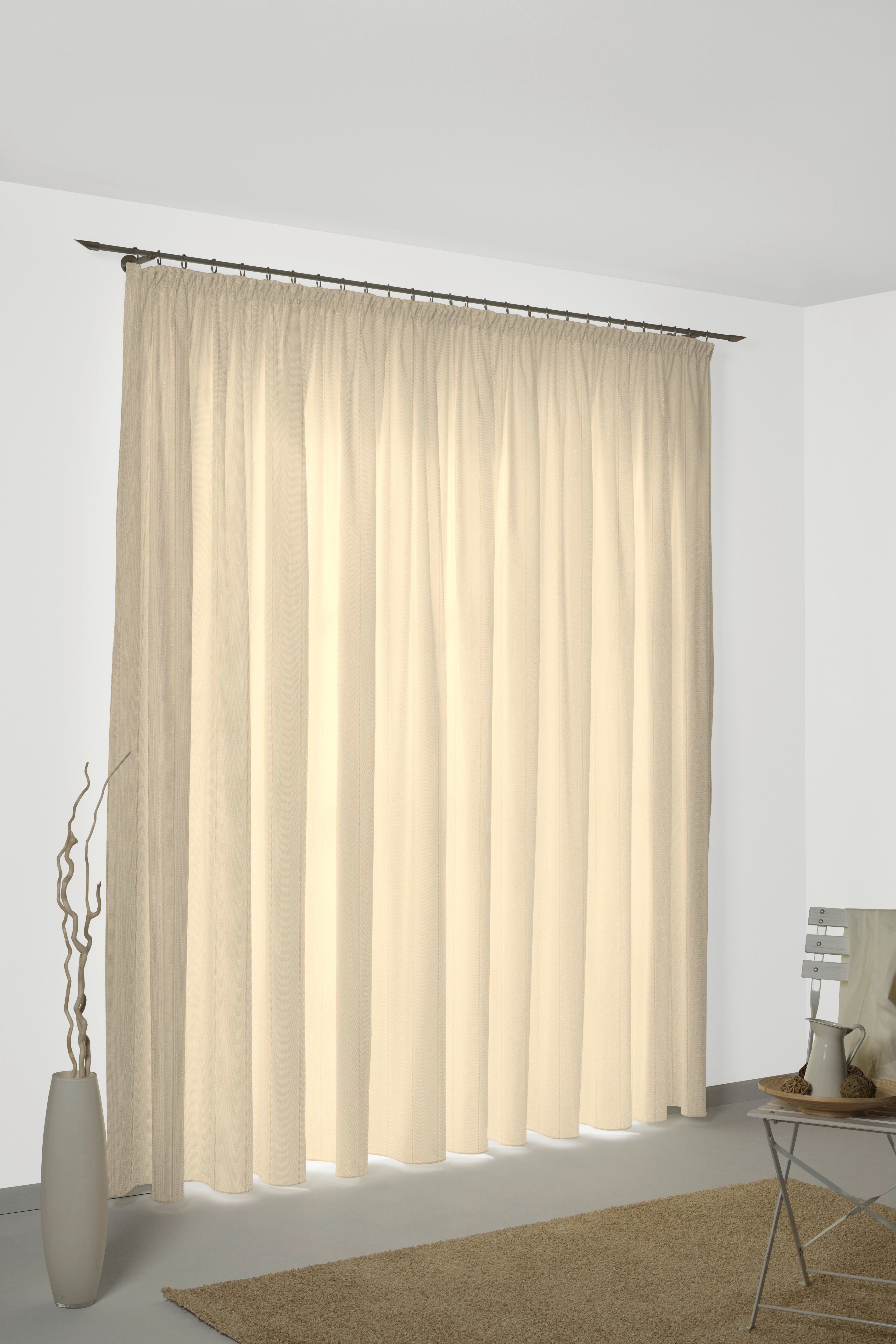 Wirth Vorhang Felsted (1 St), Kräuselband, blickdicht, Jacquard