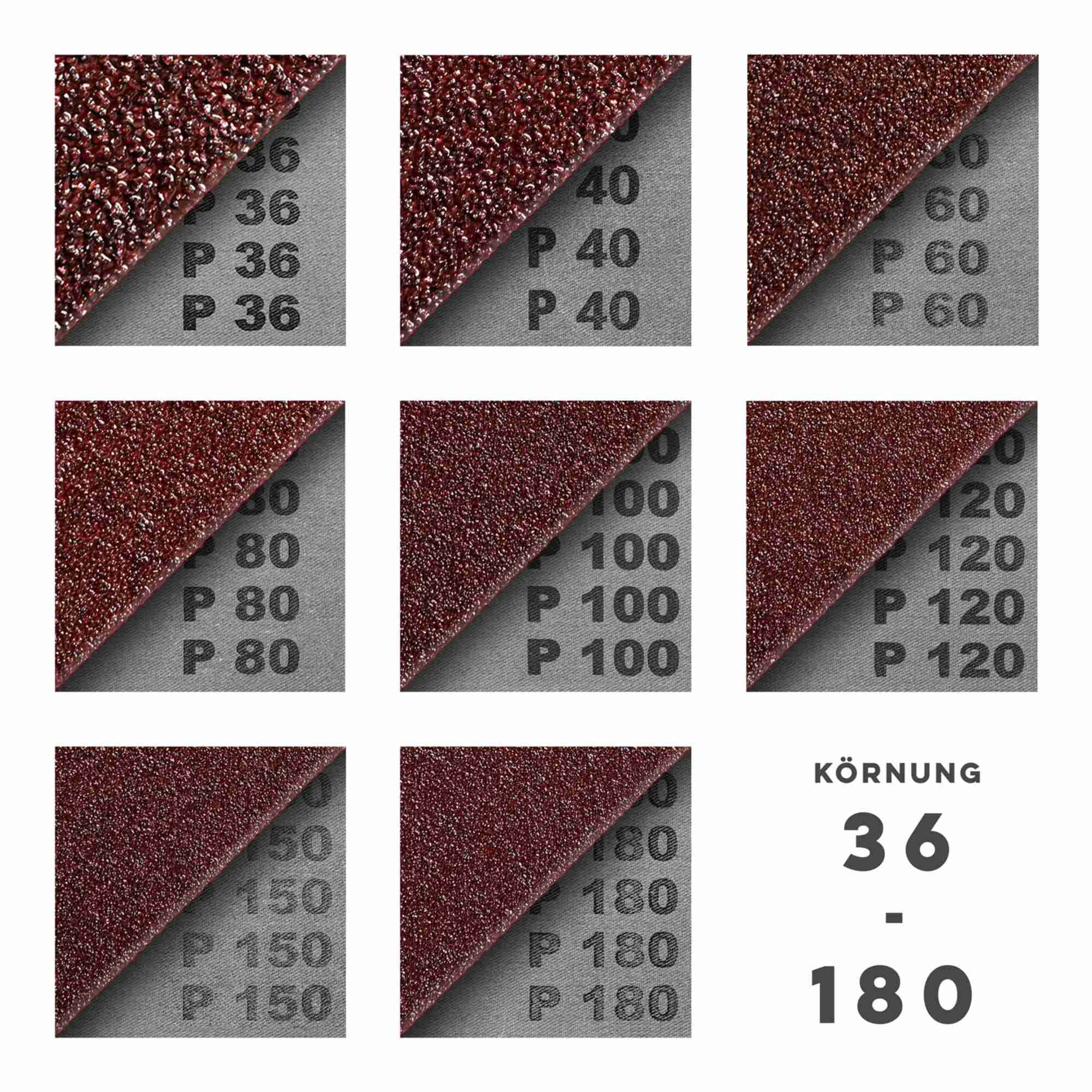 Klingspor Schleifpapier 5 x Klingspor Schleifband LS307X, 180 x 1550 mm, nach Wahl, (LS 307 X, 5 St)