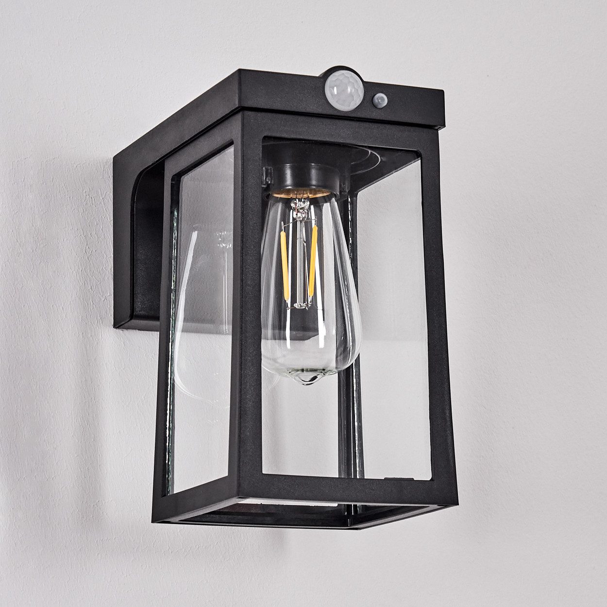 hofstein Außen-Wandleuchte Außenwandlampe aus Metall/Glas in günstig online kaufen