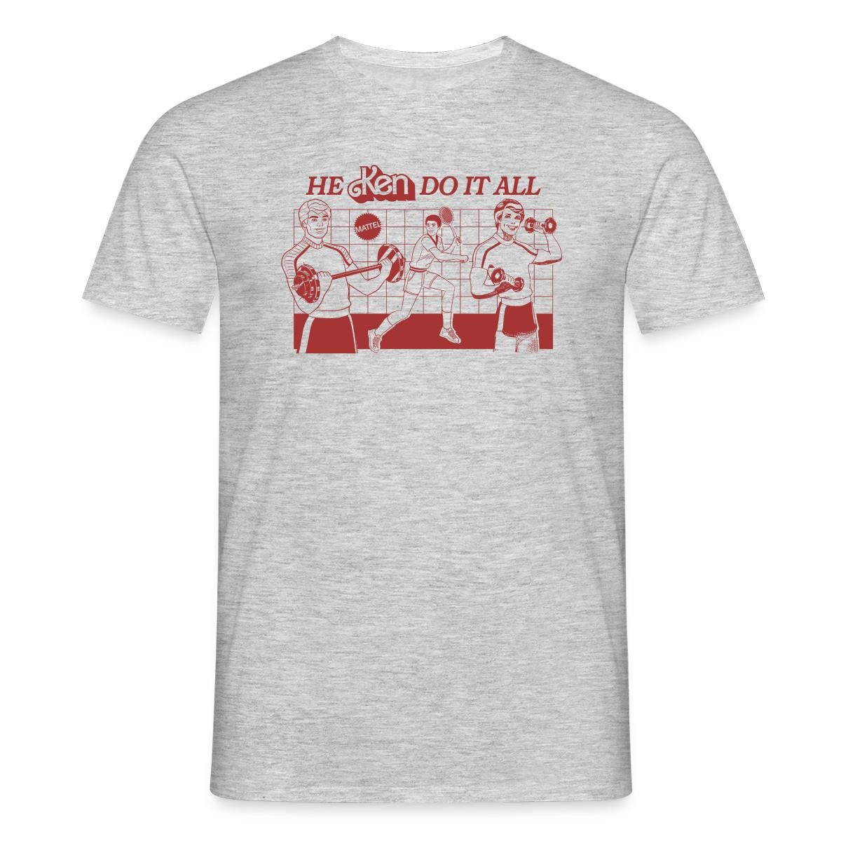 T-Shirt Barbie Ken Design Spruch He Ken Do It All Männer T-Shirt