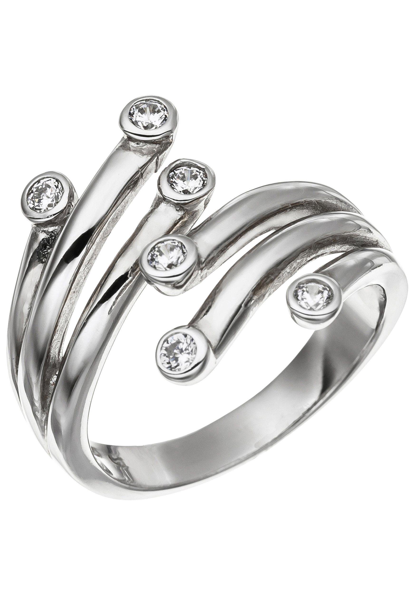 JOBO Silberring, 925 Silber mit Zirkonia günstig online kaufen