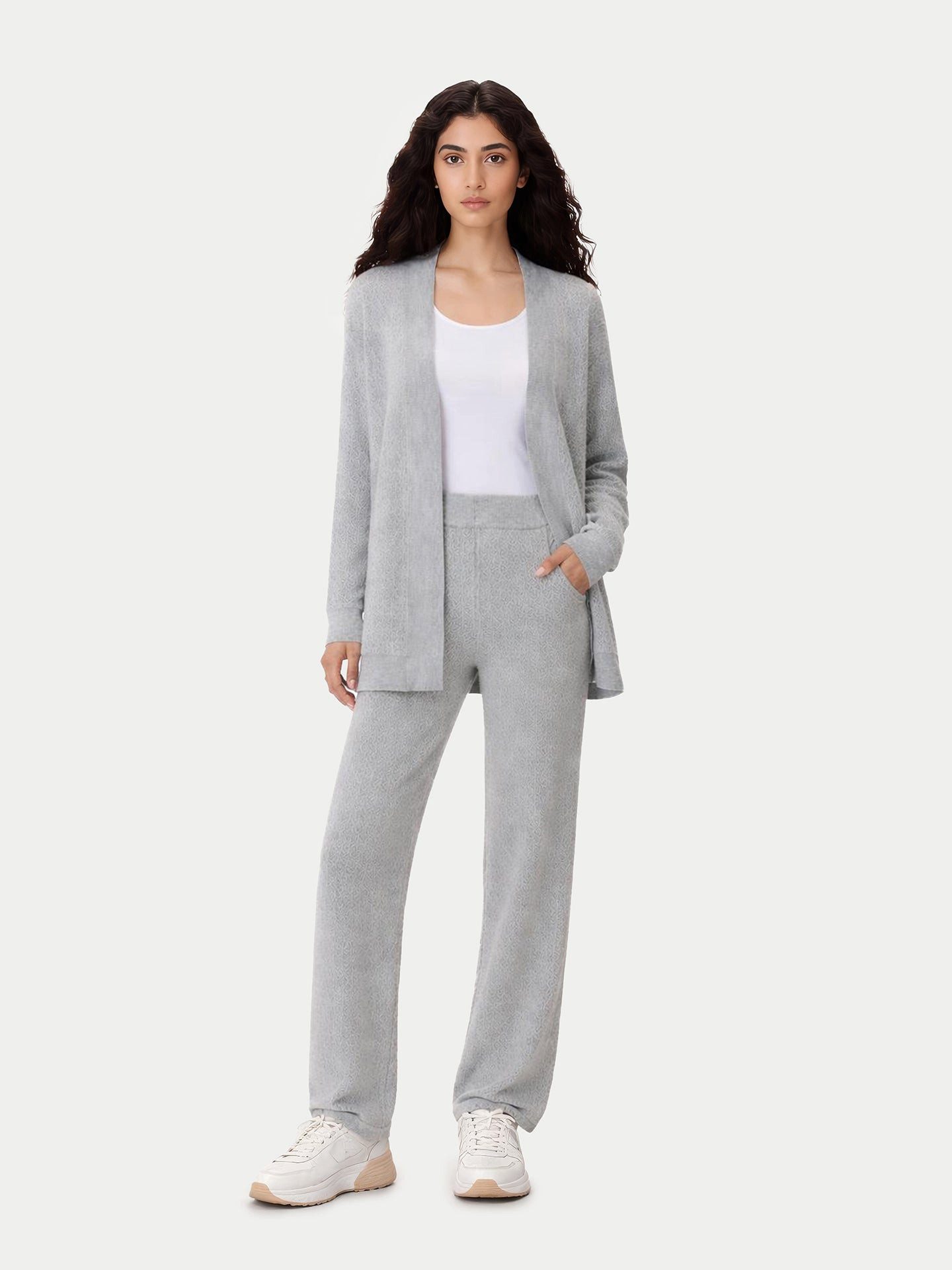 GOBI Cashmere Cardigan Ajour-Strick Kaschmir-Cardigan