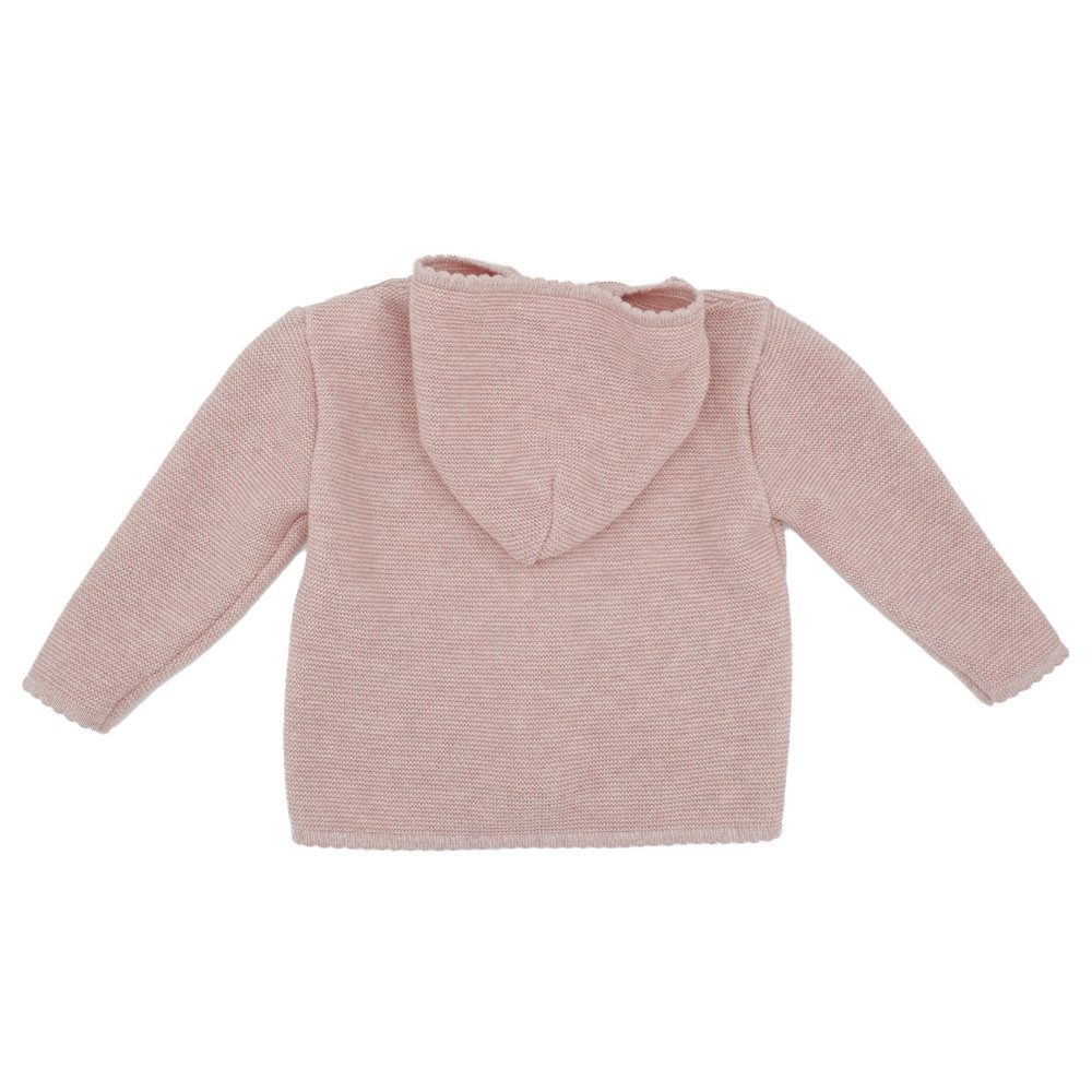 MAXIMO Strickjacke Margariten-Design, weich, warm, mit Knöpfen, mit Kapuze, Baumwolle