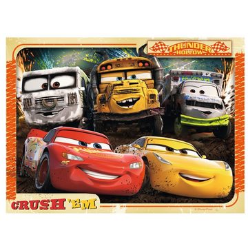 Disney Cars Puzzle 4 in 1 Kinder Puzzle Box Disney Cars 3 Ravensburger Legespiel, 24 Puzzleteile