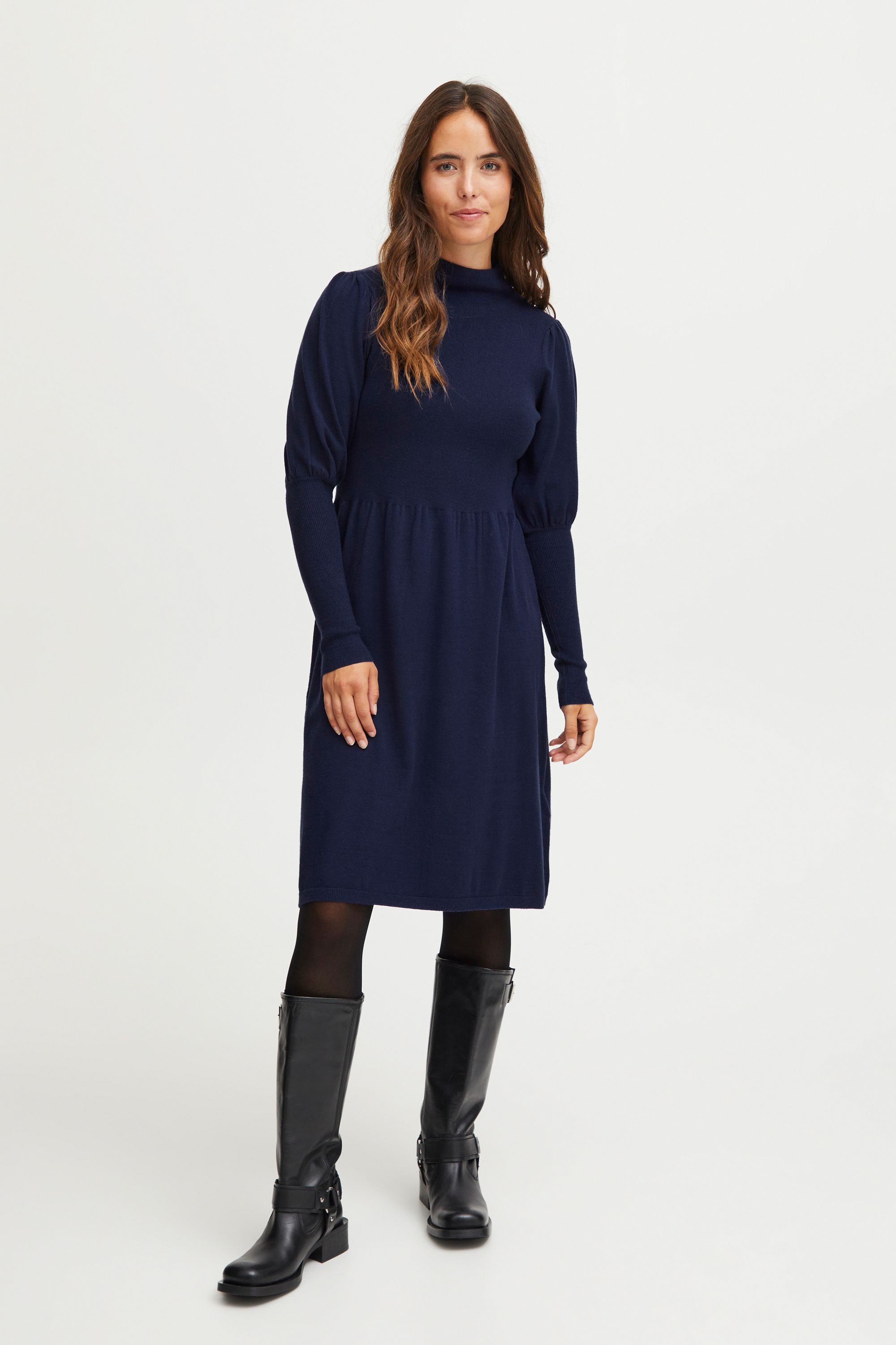 fransa Strickkleid FRDEDINA Strickkleid mit Puffärmeln günstig online kaufen