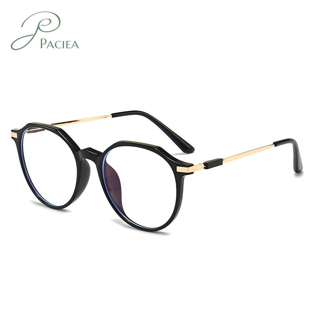 PACIEA Lesebrille Damen Herren Rundrahmen Blaulichtfilter Vollrand Ultraleicht