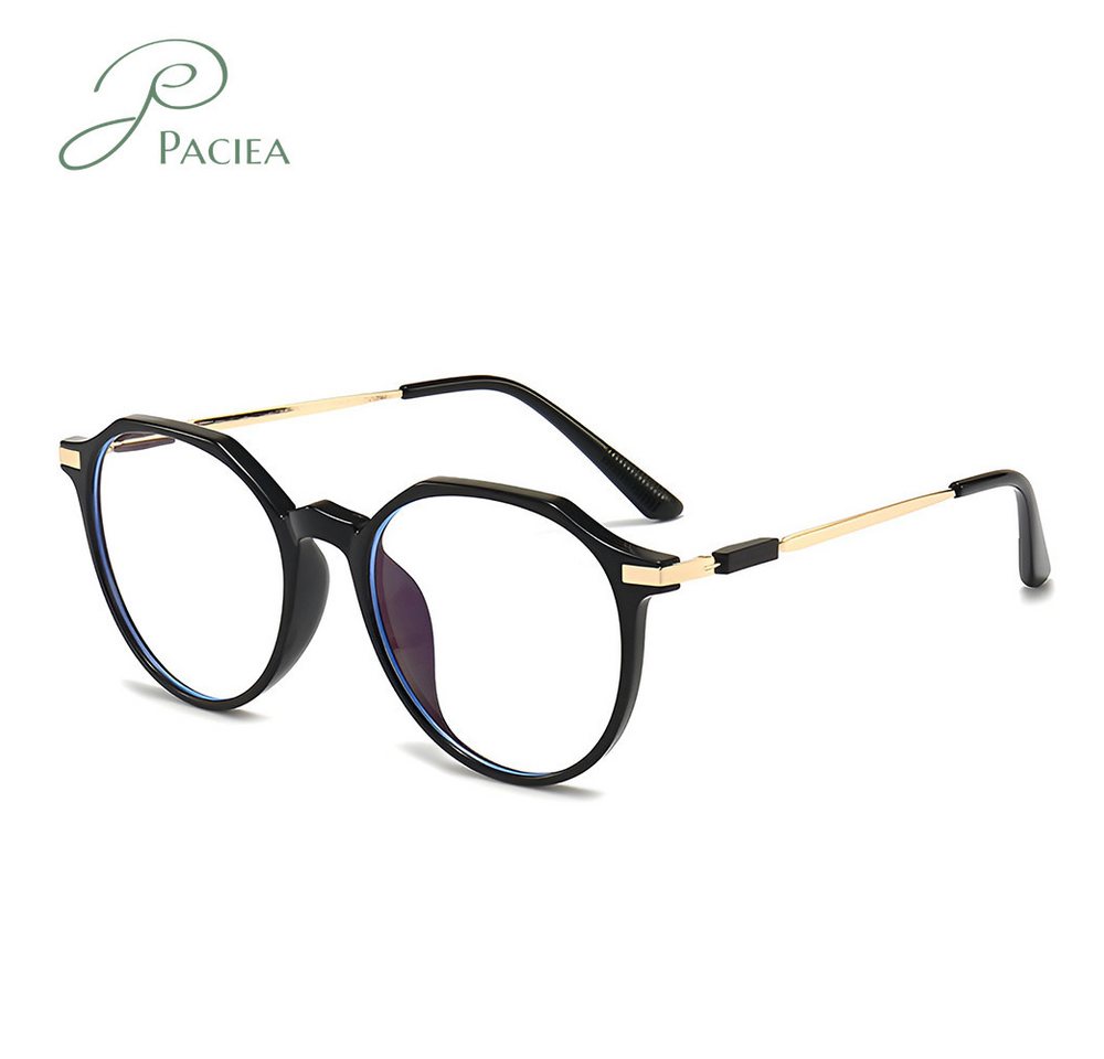 PACIEA Lesebrille Damen Herren Rundrahmen Blaulichtfilter Vollrand Ultraleicht