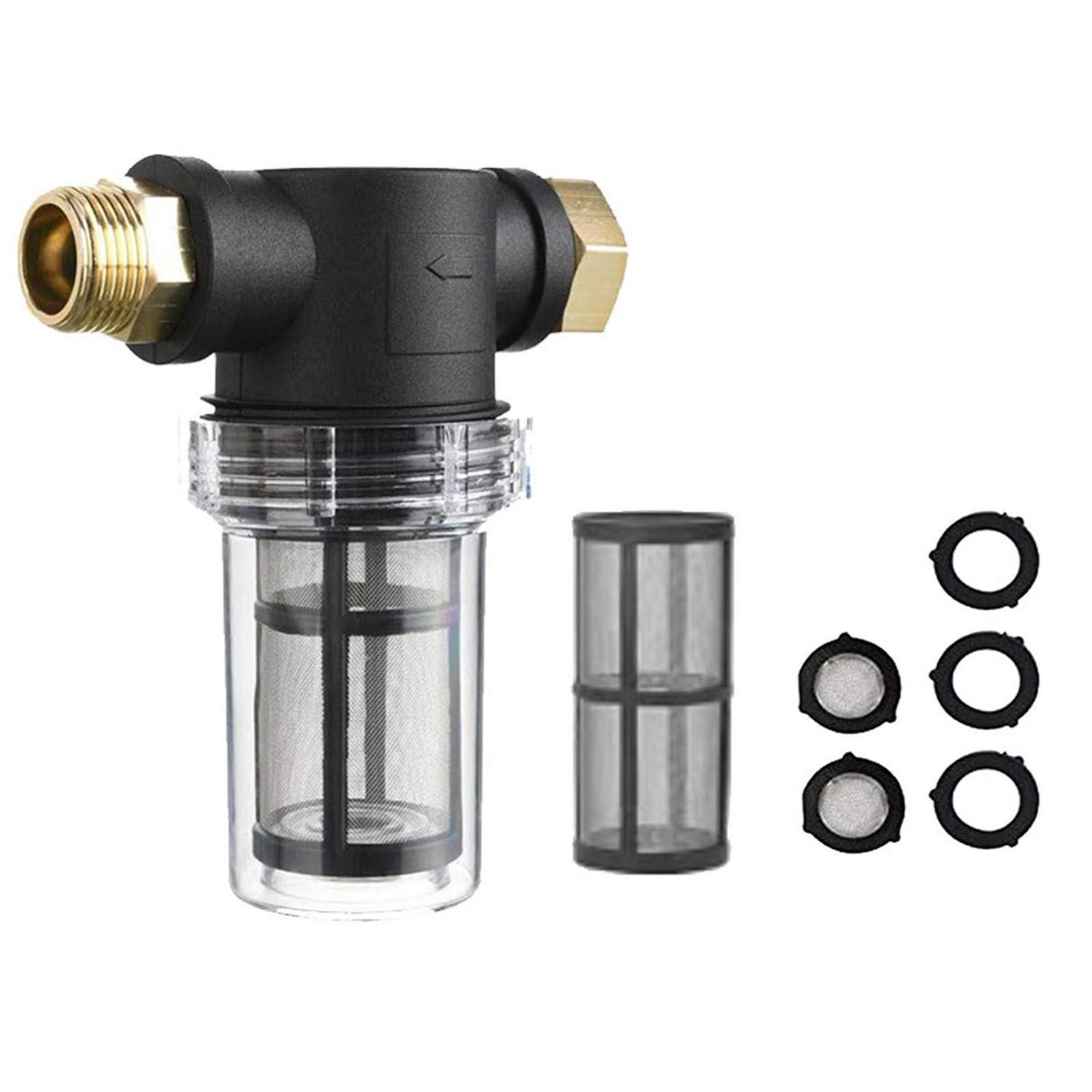 LuxusKollektion Wasserfilter Gartenschlauchfilter 3/4" 100 Mesh