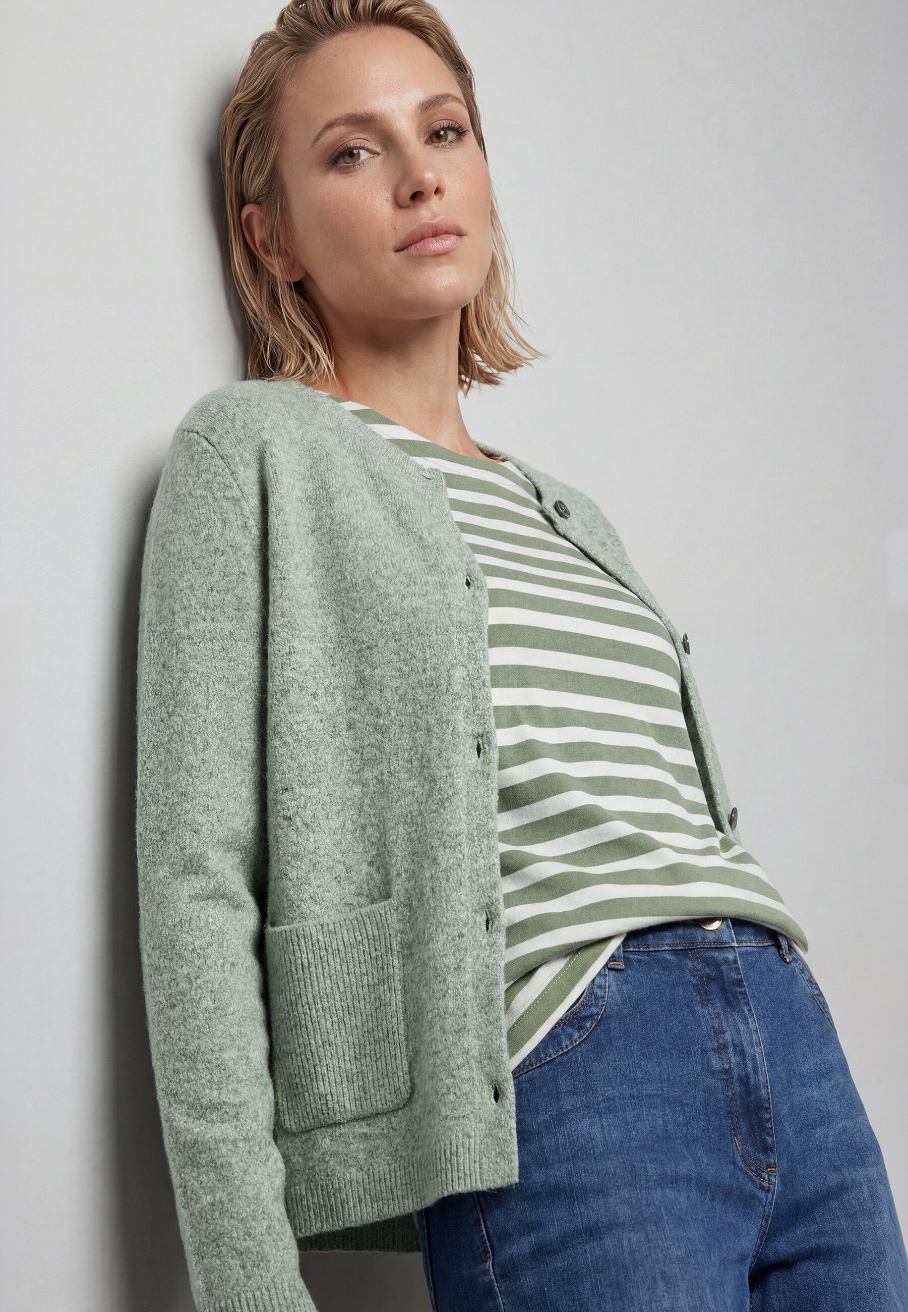 Olsen Cardigan Cardigan mit aufgesetzten Taschen