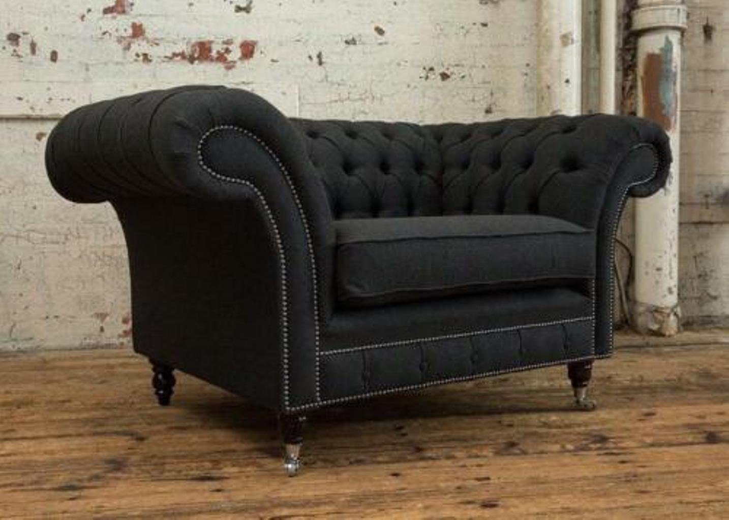 JVmoebel Sofa 3+1 Sitzer Textil, Europe in Garnitur Edle Made Chesterfield Couch Designer