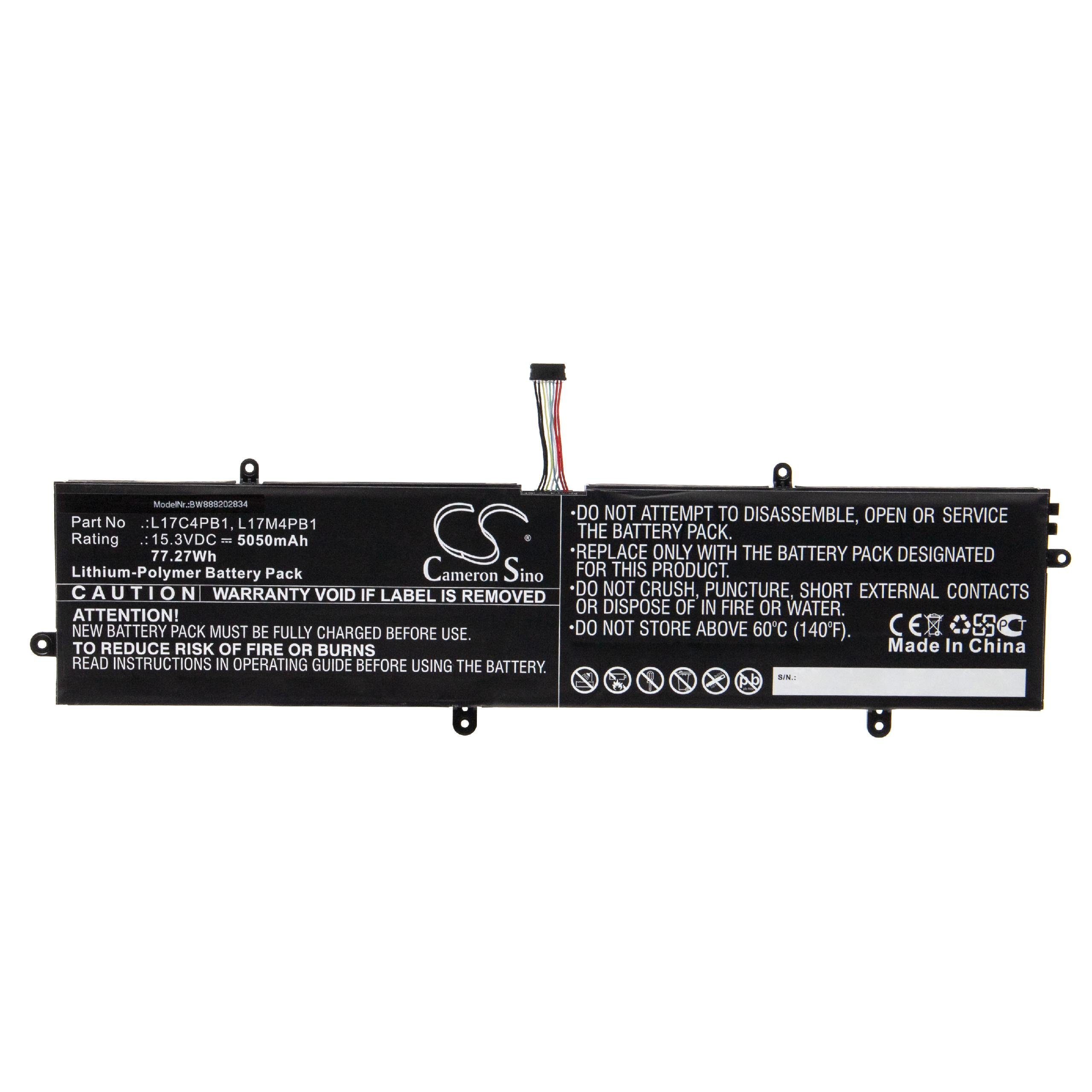 vhbw passend für Lenovo 720S-15, V730 720S-15, V730-15, V730-15-IFI, Laptop-Akku 5050 mAh