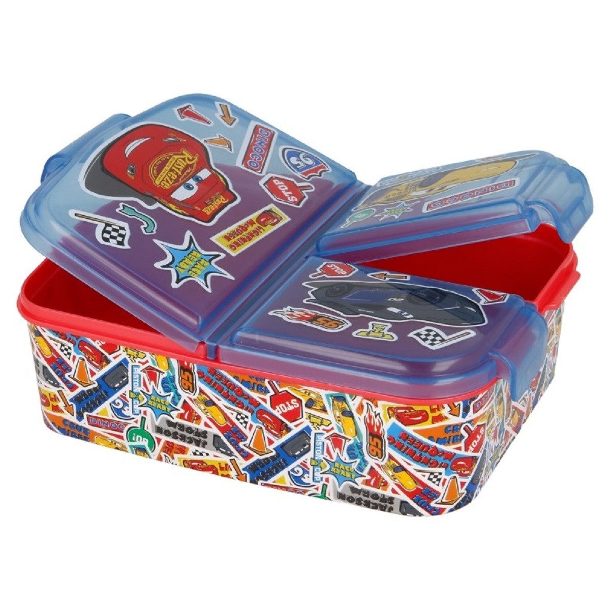Disney Cars Lunchbox Brotdose Sticker 3 Fächer Disney Cars Lunch to Go Vesper Dose
