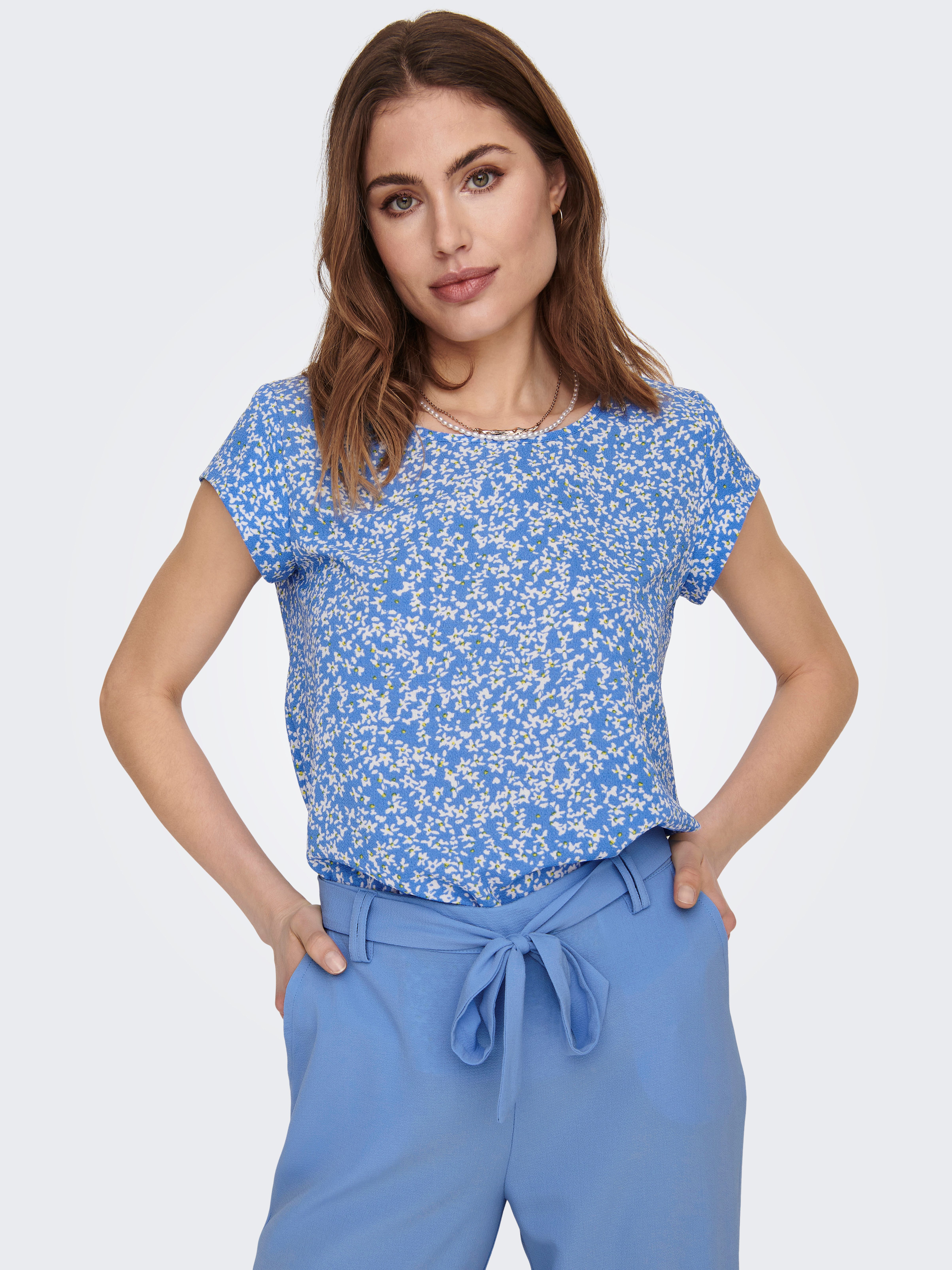 ONLY Shirtbluse ONLVIC S/S AOP TOP NOOS PTM mit Allover Druck günstig online kaufen