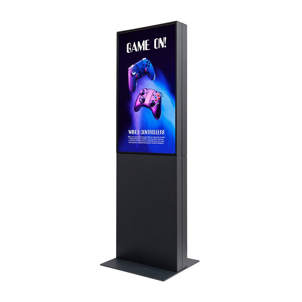 Showdown Displays Einzelrahmen Showdown Displays Digitale Smart Line Infostele doppelseitig mit Samsu, (1 St)