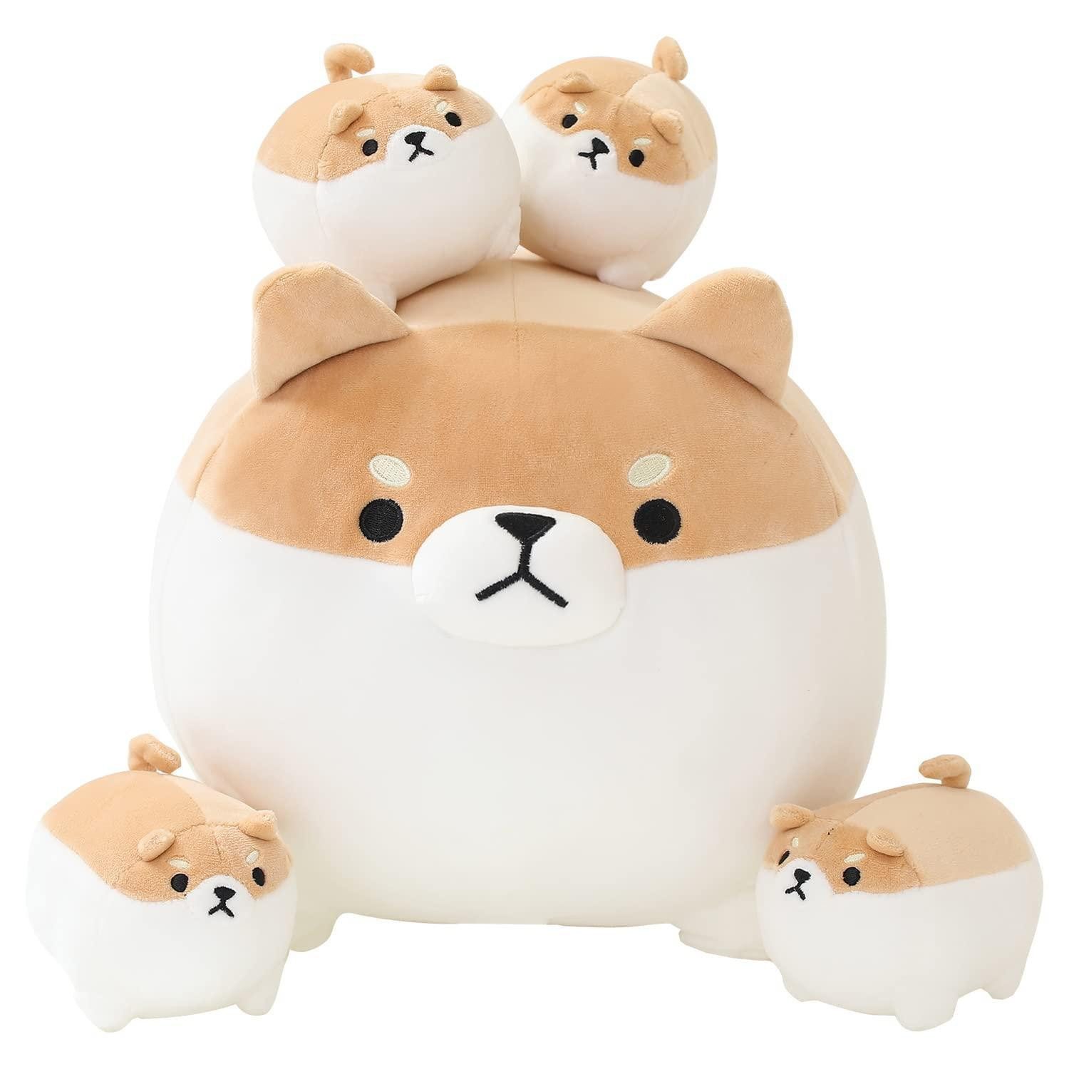 LuxusKollektion Kuscheltier Plüschtier Set Baby Plüsch Bauch Baumwolle Geschenk Kinder Shiba Inu