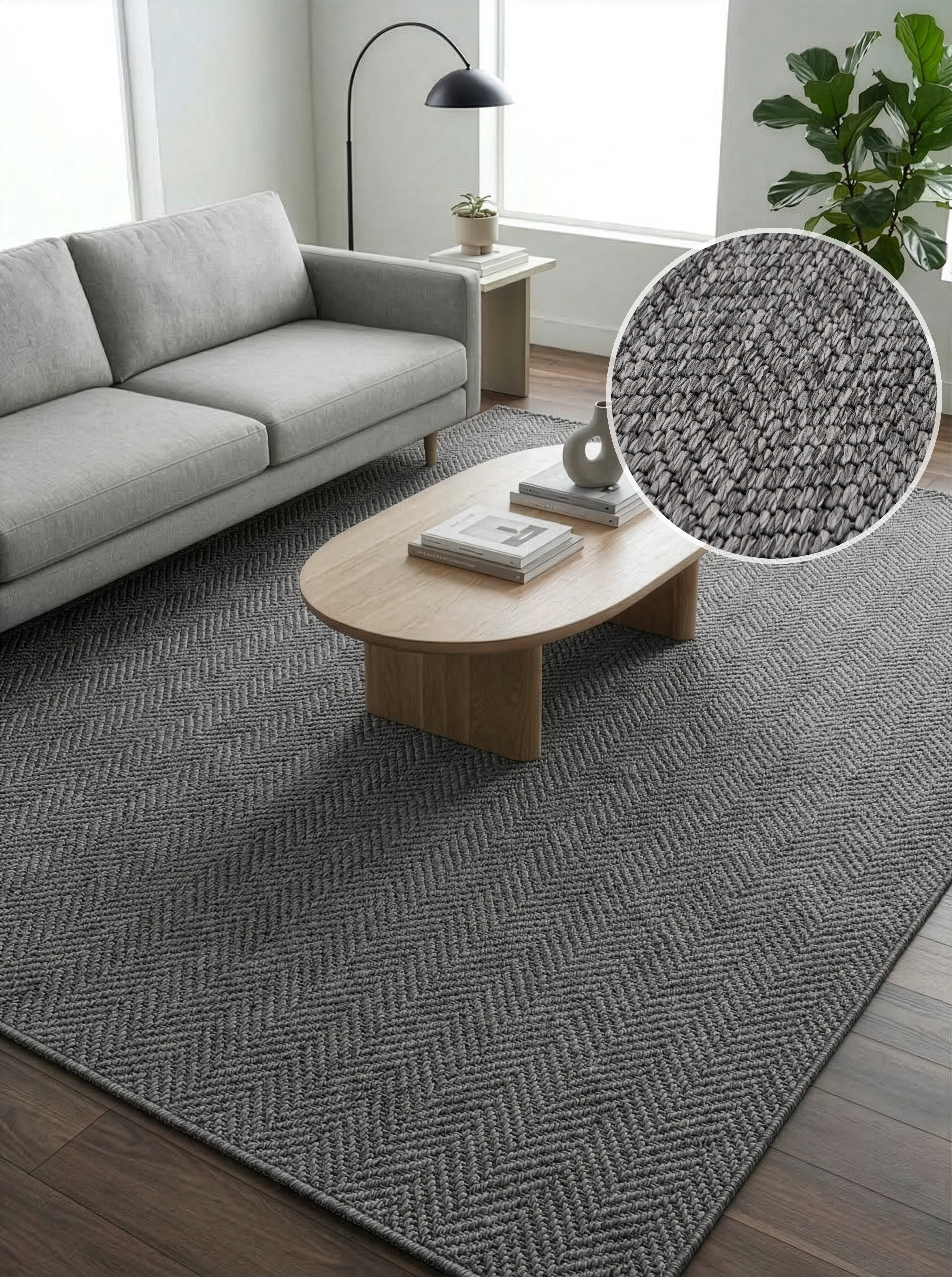 OTTO home Teppich Nollan, In- und Outdoor geeignet, Balkon, Camping, rechteckig, Höhe: 8 mm, Wetterfest & UV-beständig, Sisal-Optik, Esszimmer, Wohnzimmer