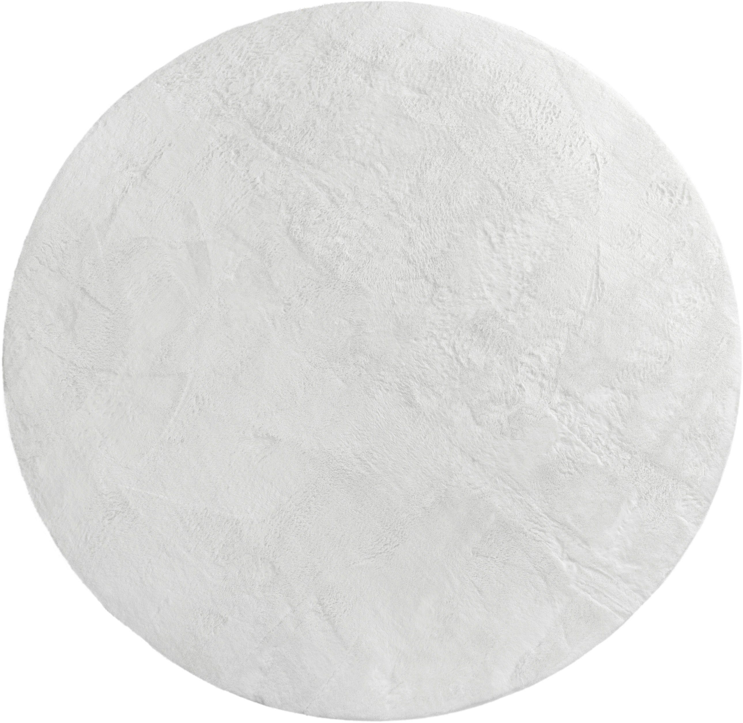 Paco Home Fellteppich "Kunstfell Soft 380" rund 14 mm Höhe Langflor, Kusche günstig online kaufen