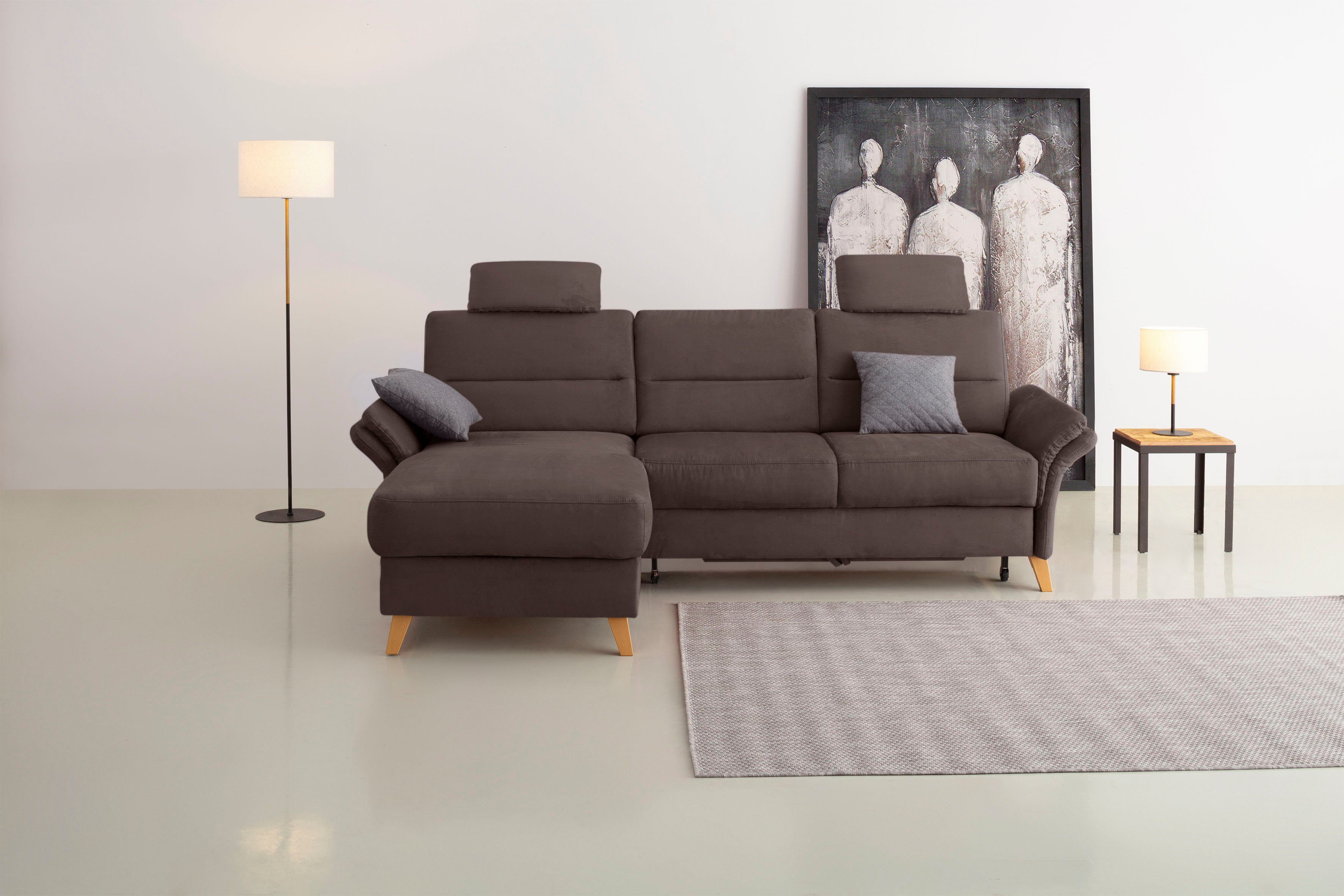 Home affaire Ecksofa Westerland L-Form, Federkern-Polsterung, günstig online kaufen