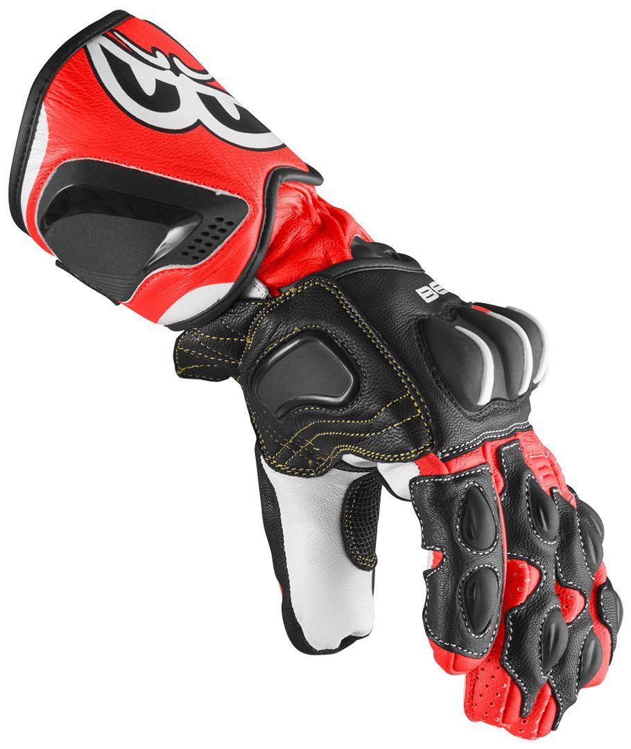 Berik Motorradhandschuhe Evo Black/Red Motorradhandschuhe Thunar