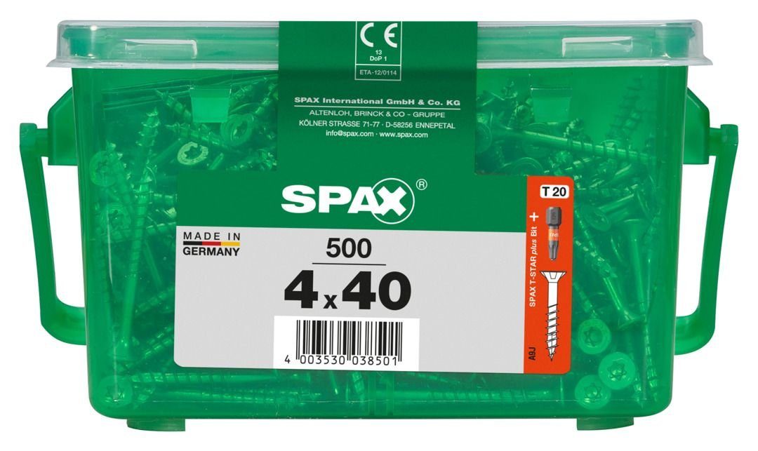 SPAX Holzbauschraube Spax Universalschrauben 4.0 x 40 mm TX 30 - 500