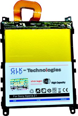 GLK-Technologies High Power Ersatzakku kompatibel mit Sony Xperia Z1 LIS1525ERPC, Original GLK-Technologies Battery, accu, 3200 mAh Akku, inkl. Werkzeug Set Kit Smartphone-Akku 3200 mAh