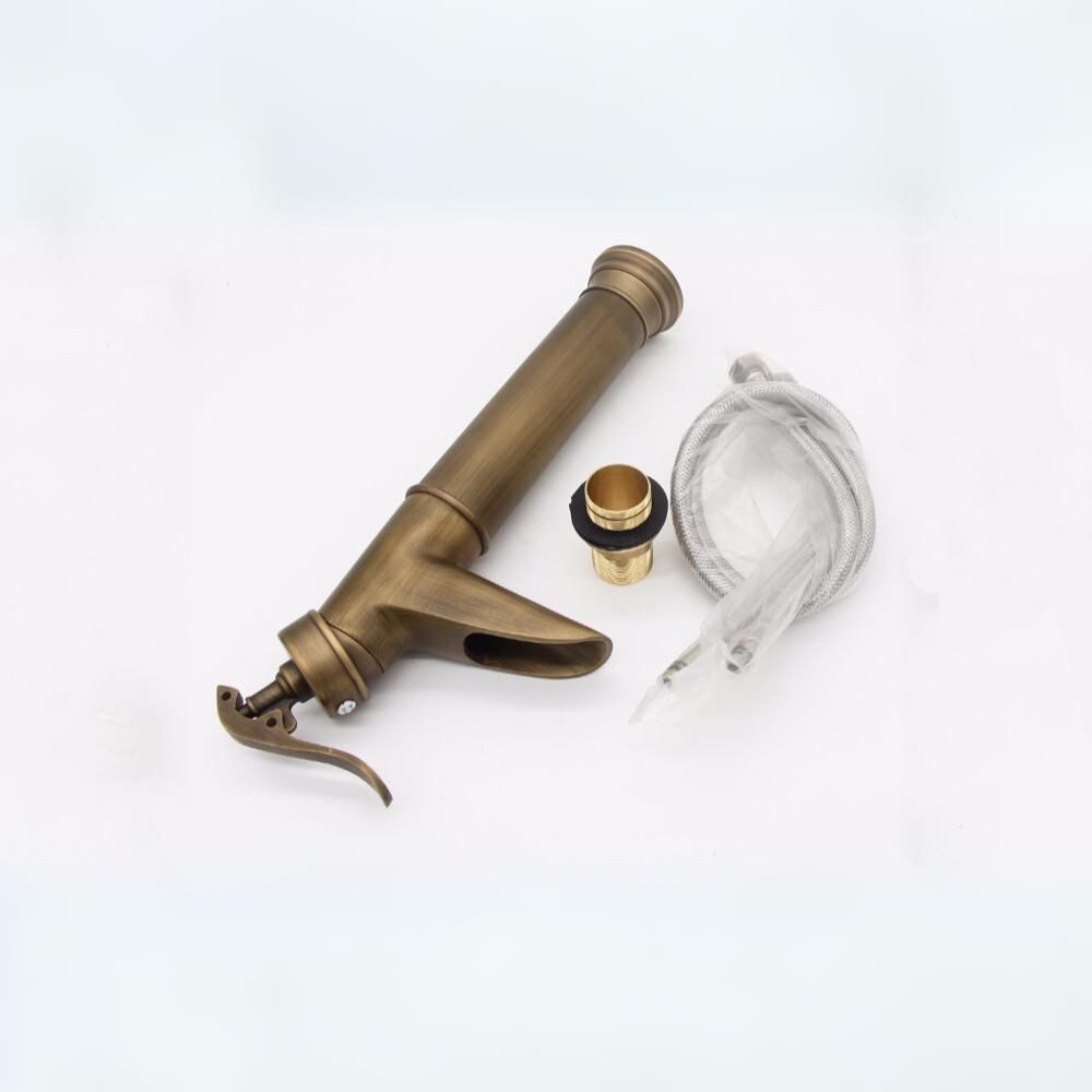 Kinaree Badarmatur Messing Retro Armatur Brunnen Messing, Brunnenoptik