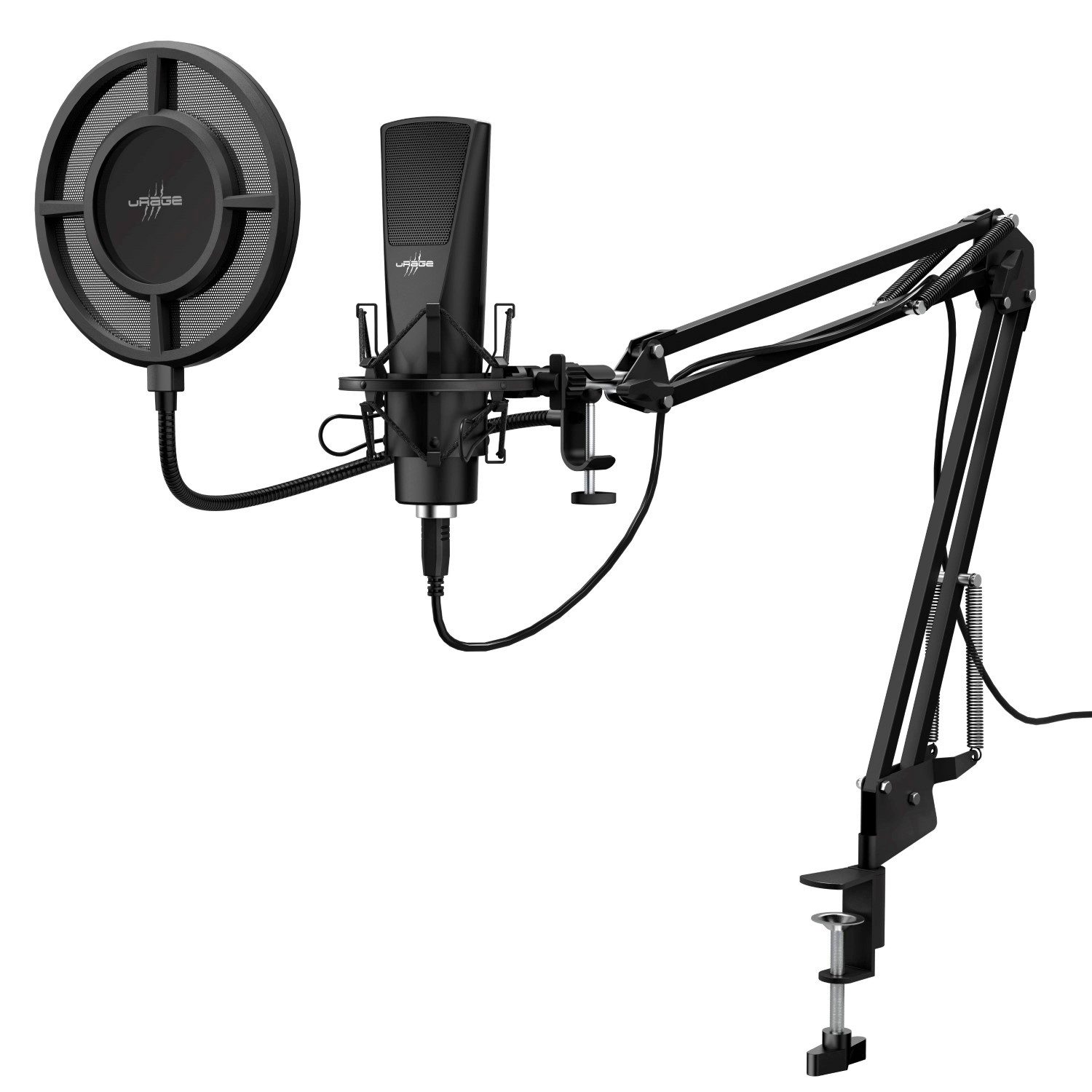 uRage Streaming-Mikrofon Stream 800 HD Studio Streaming USB Mikrofon (9-tlg)