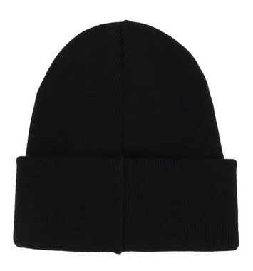 Dsquared2 Baseball Cap Dsquared2 Logo Embroidered Beanie Black Ribbed Knit Hat Hut Strickmütz