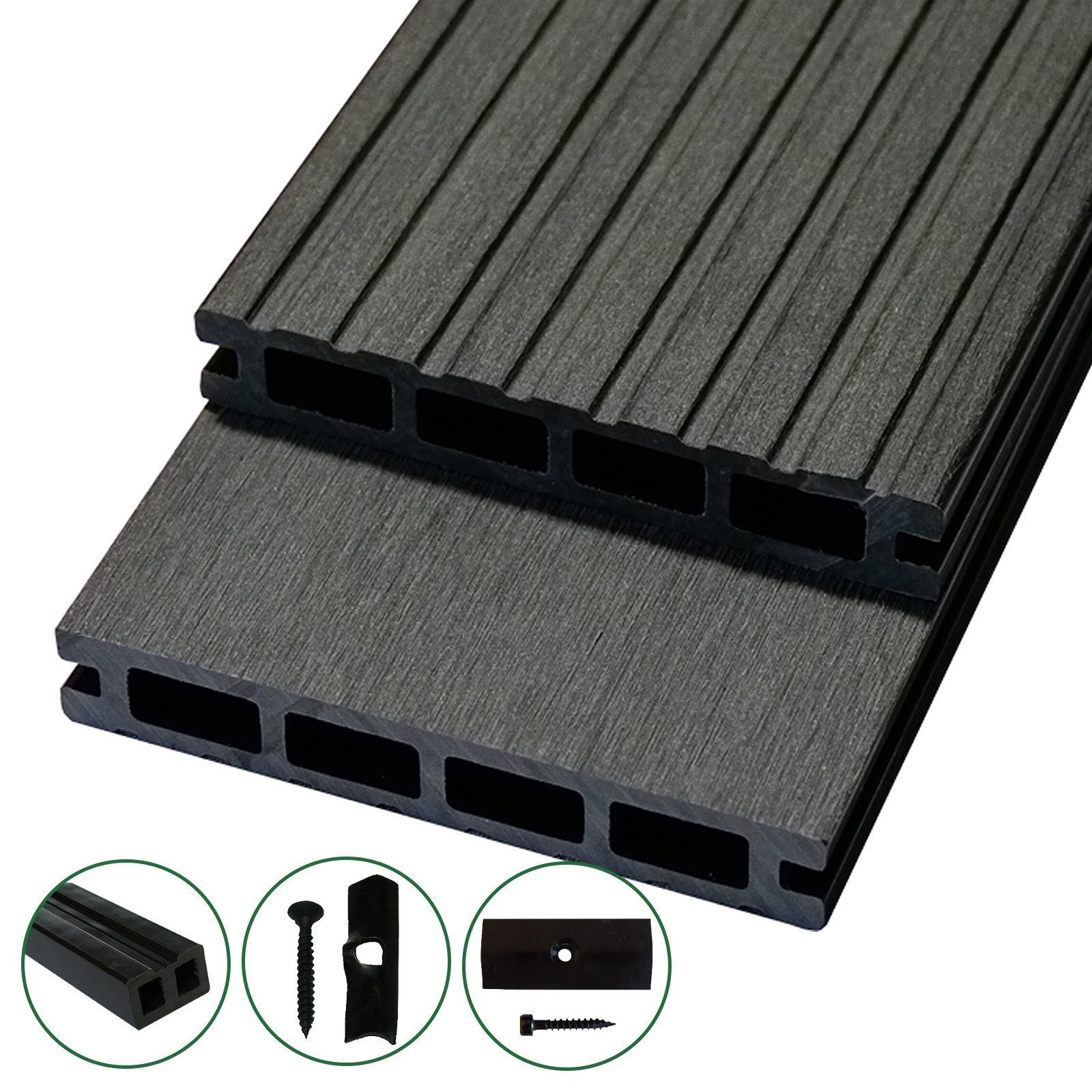 Woodstore24 Terrassendielen WoodoRhodos WPC Diele für Terrasse und Balkon m günstig online kaufen