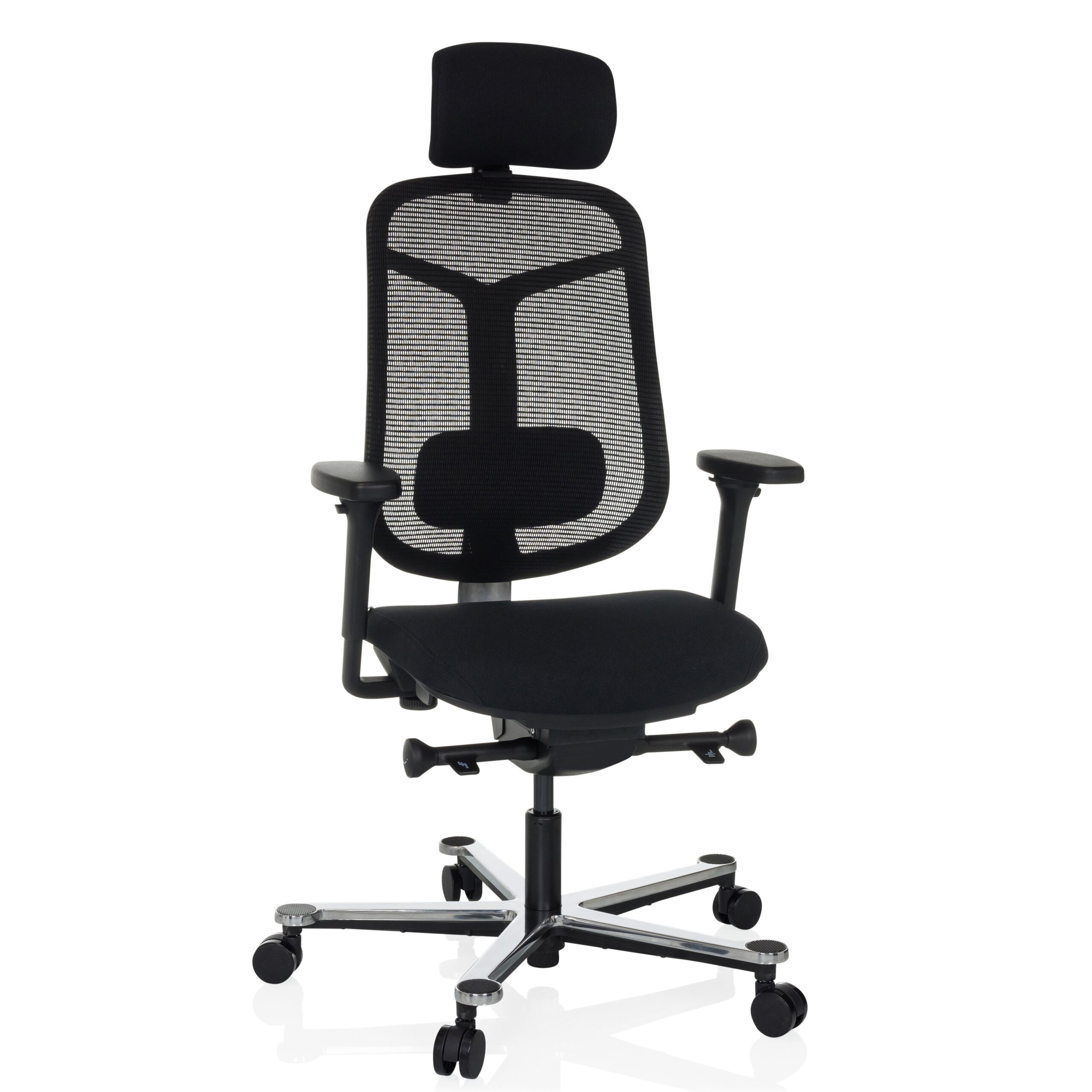 hjh OFFICE Drehstuhl High End Bürostuhl Bicolore High Stoff / Netzstoff (1 St), Profi Schreibtischstuhl ergonomisch, Chefsessel höhenverstellbar