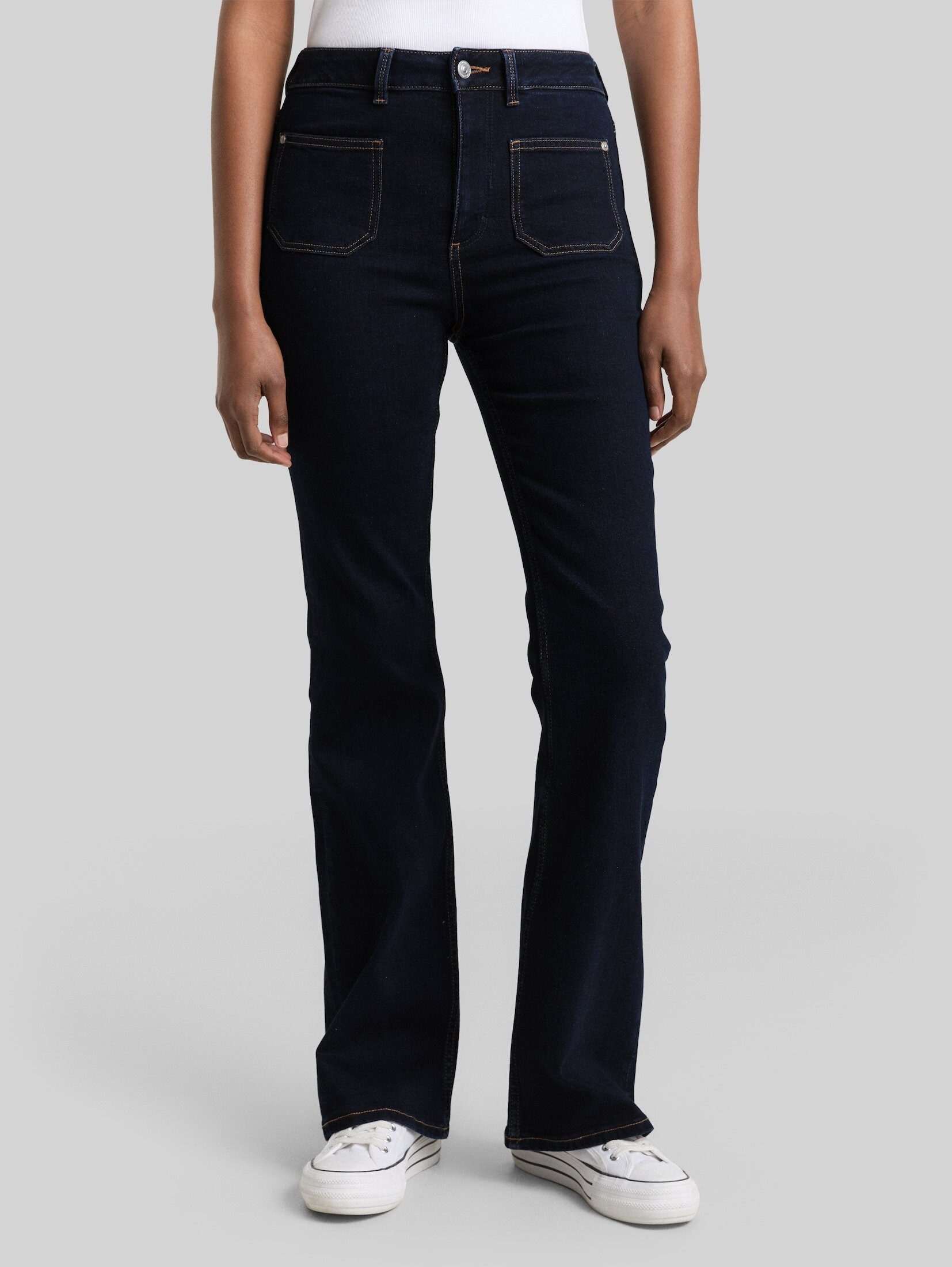 TOM TAILOR Denim Bootcut-Jeans AVA mit Taschen