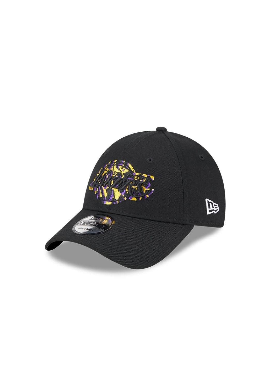 Baseball Cap Los Angeles Lakers NBA Seasonal Infill Schwarz Verstellbare 9Forty Cap
