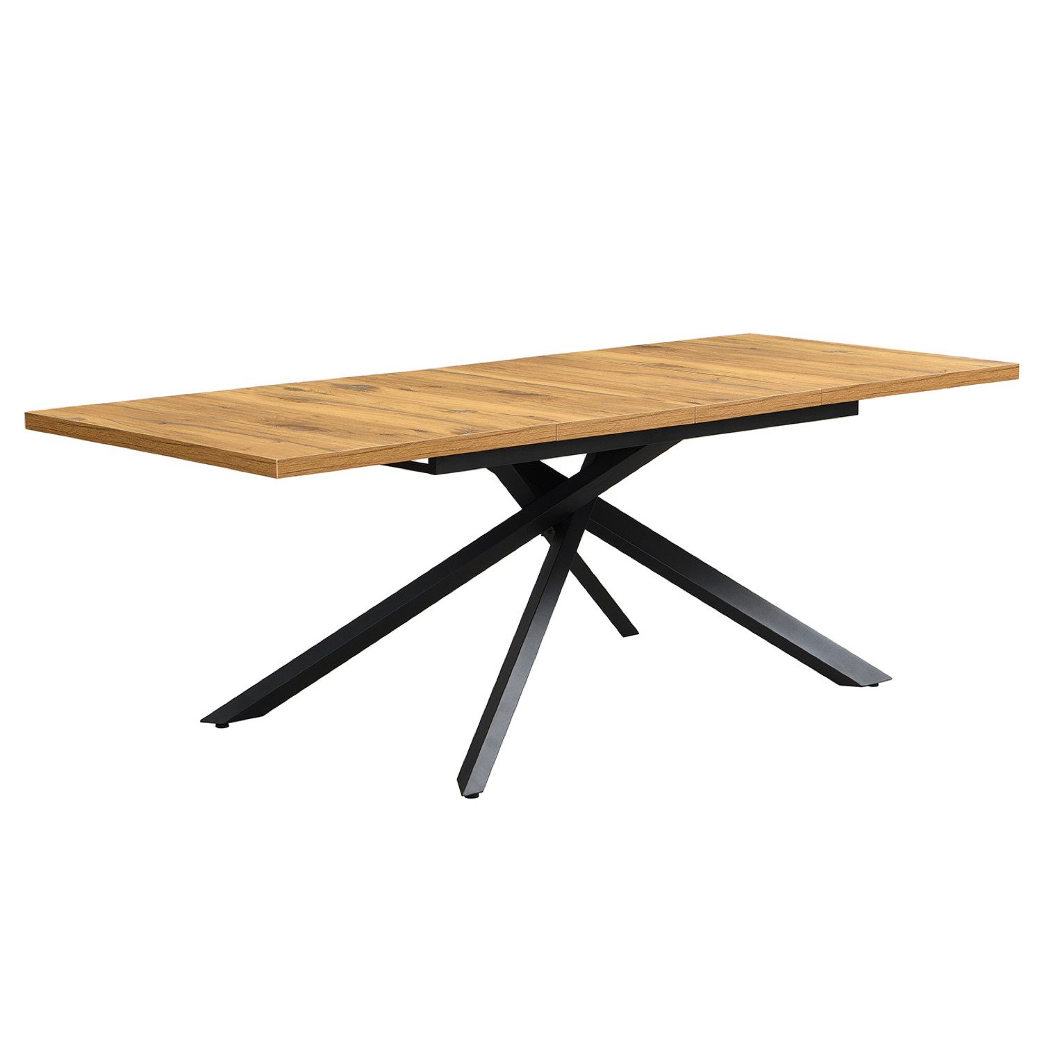 DUBI Möbel Esstisch MALTE, Metallgestell, ausziehbar, 140-180-220cm, 2 Einl günstig online kaufen