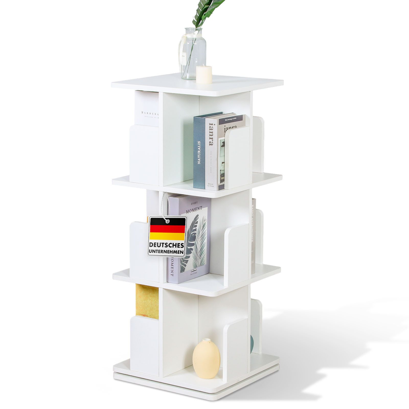 Floordirekt Bücherregal Indiana, drehbares 360° Standregal günstig online kaufen