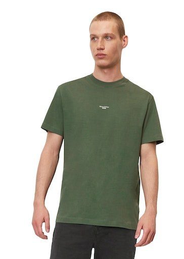 T-Shirt green mit splendor kleinem Marc Logo-Druck DENIM O'Polo