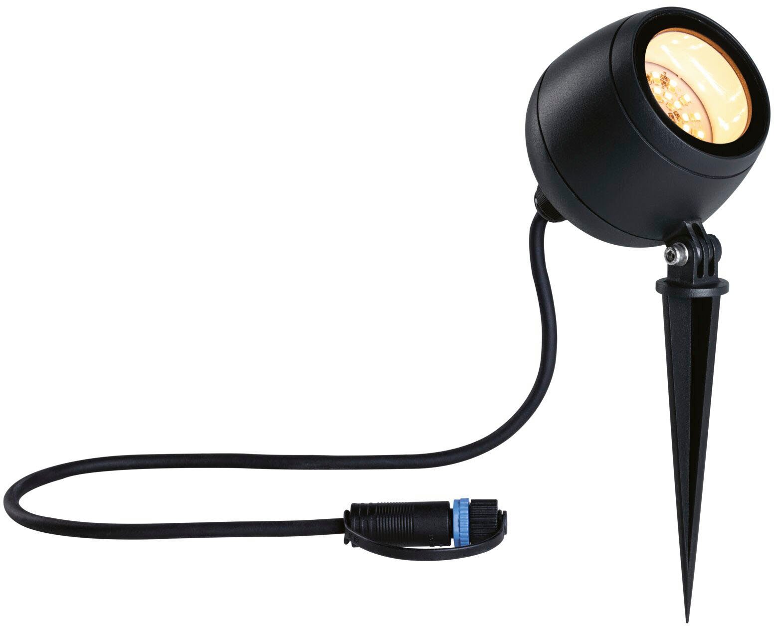 Paulmann LED Gartenleuchte Outdoor Plug Kikolo friendly Shine LED & Insektenfreundlich integriert, fest Insect ZigBee, Spot Warmweiß