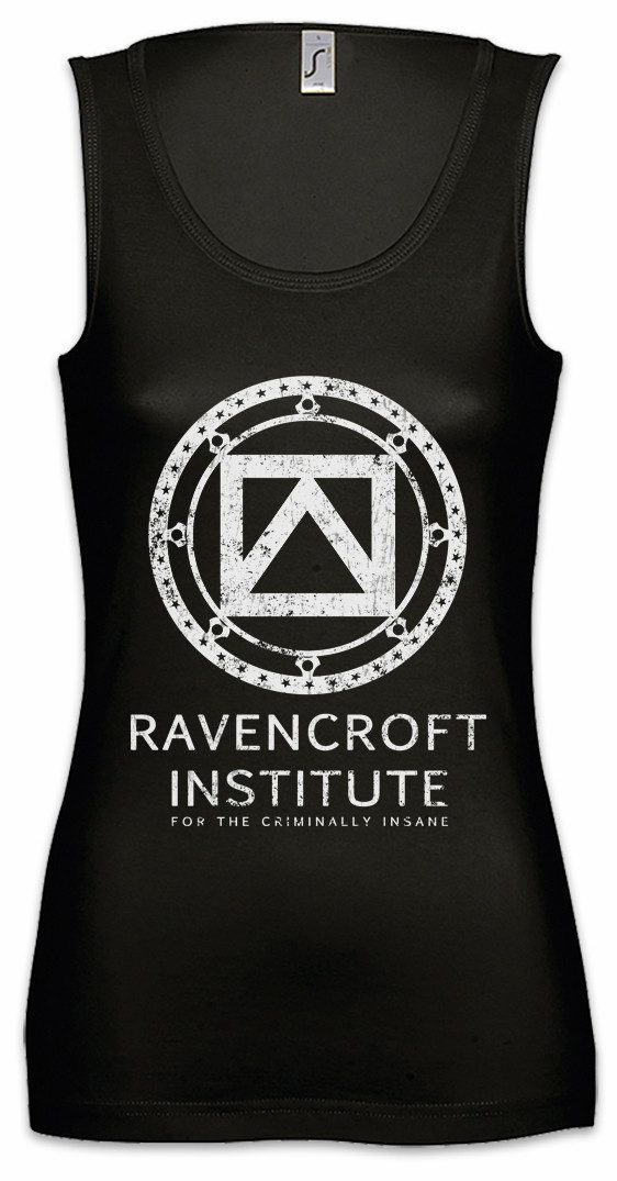 Tanktop Ravencroft Institute Logo Ärmelloses Damen T-Shirt Symbol Company