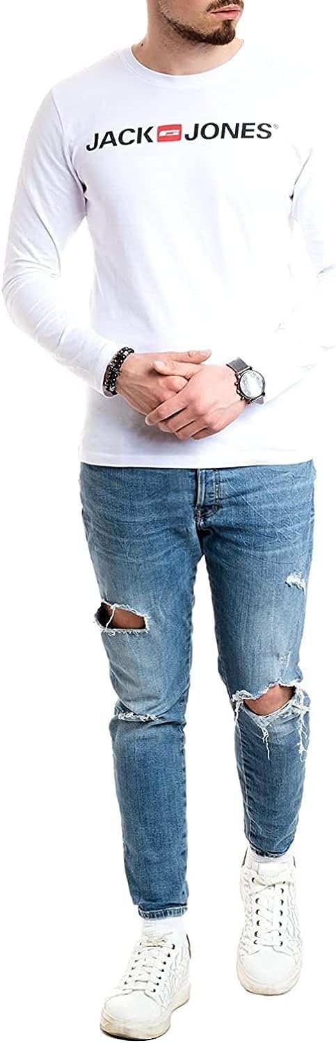 Jack & Jones Langarmshirt mit Printaufdruck günstig online kaufen